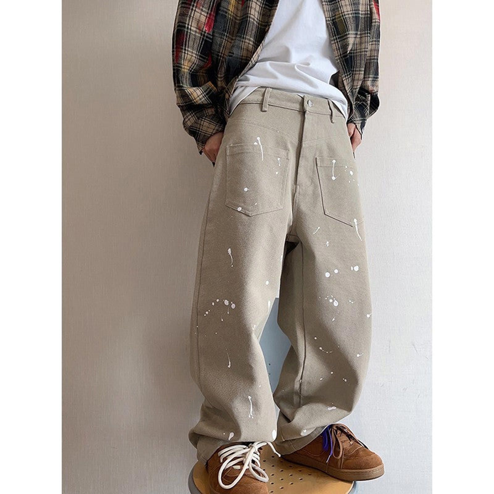 Other Carpenter Reversed Loose Fit Paint Splash Wide Leg Pants Size US 32 / EU 48 - 1 Thumbnail