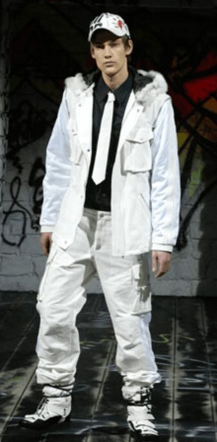Dolce & Gabbana AW2003 Dolce & Gabbana Hip Hop Fur Hooded Detachable Sleeves White Jacket Size US M / EU 48-50 / 2 - 2 Thumbnail
