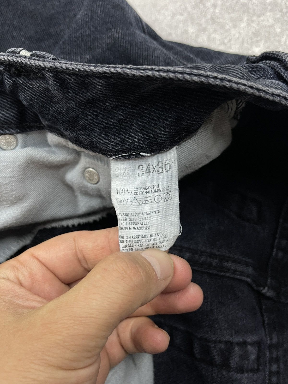 Carlo Colucci Vintage Carlo Colucci Denim Jeans Black Italy Size US 34 / EU 50 - 16 Thumbnail