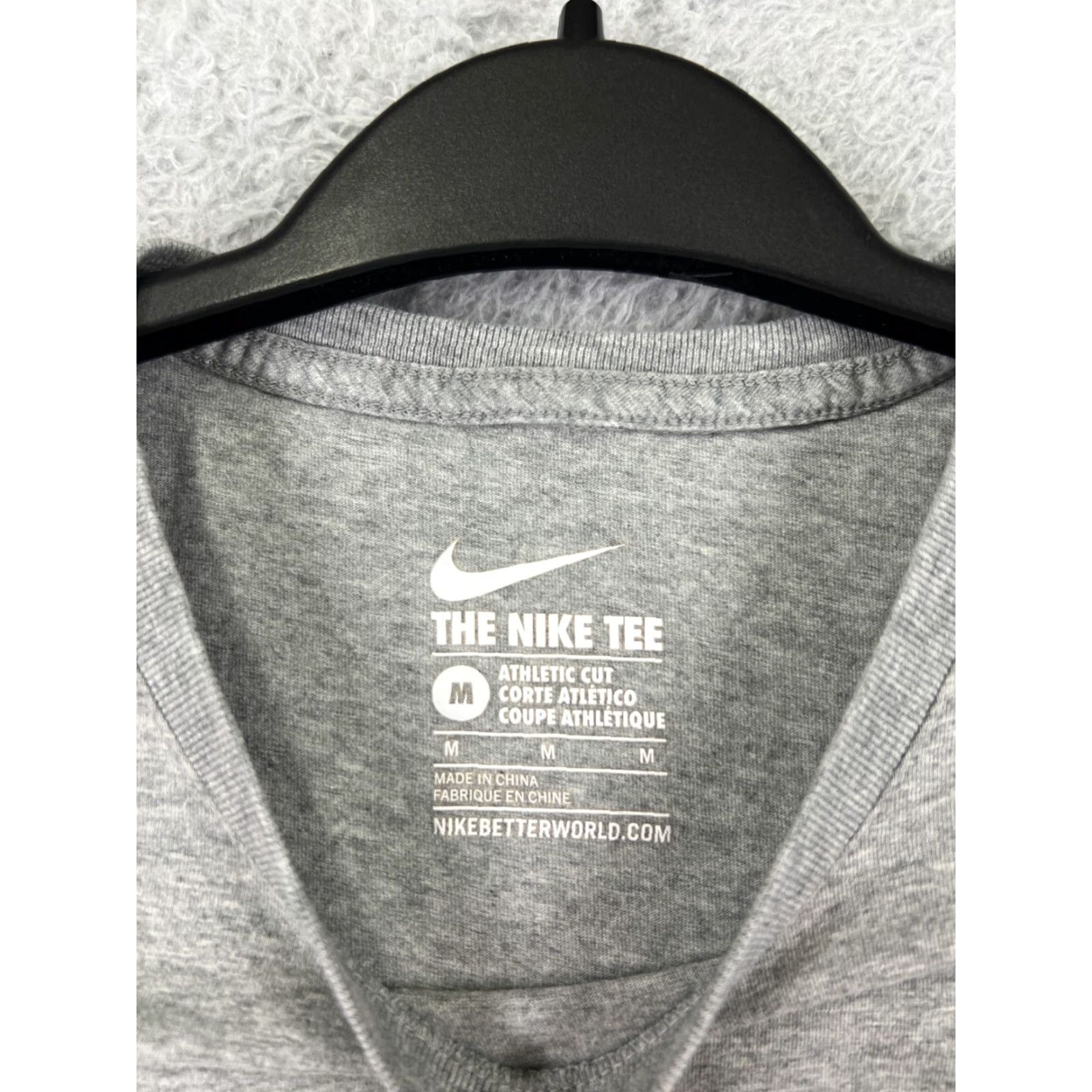 Nike Nike Shirt Mens Medium Gray Air Swoosh Logo Short Sleeve Crew Neck 100% Cotton Size US M / EU 48-50 / 2 - 4 Thumbnail