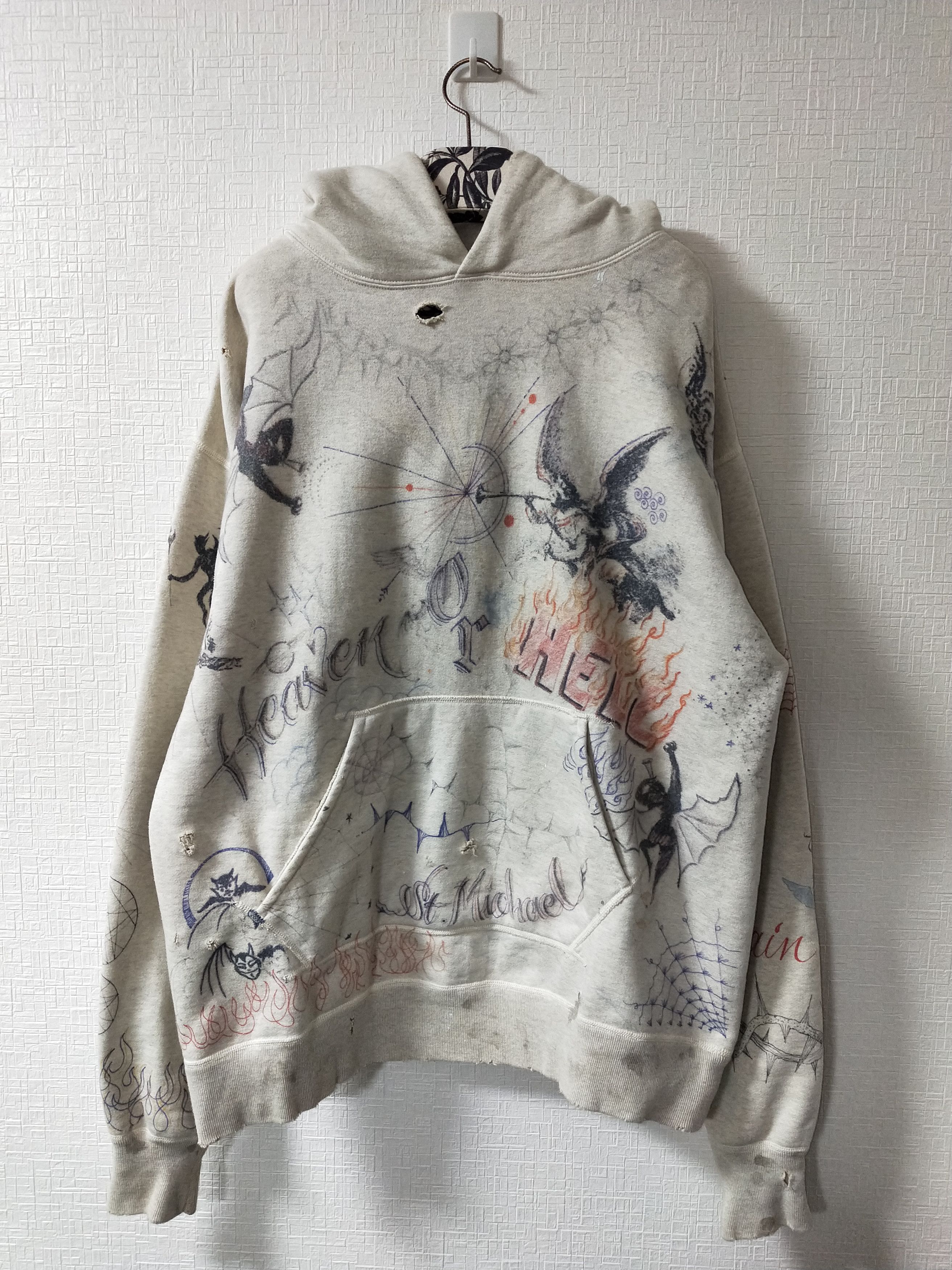 Pre-owned Saint Michael Dr Woo Heaven And Hell Hoodie