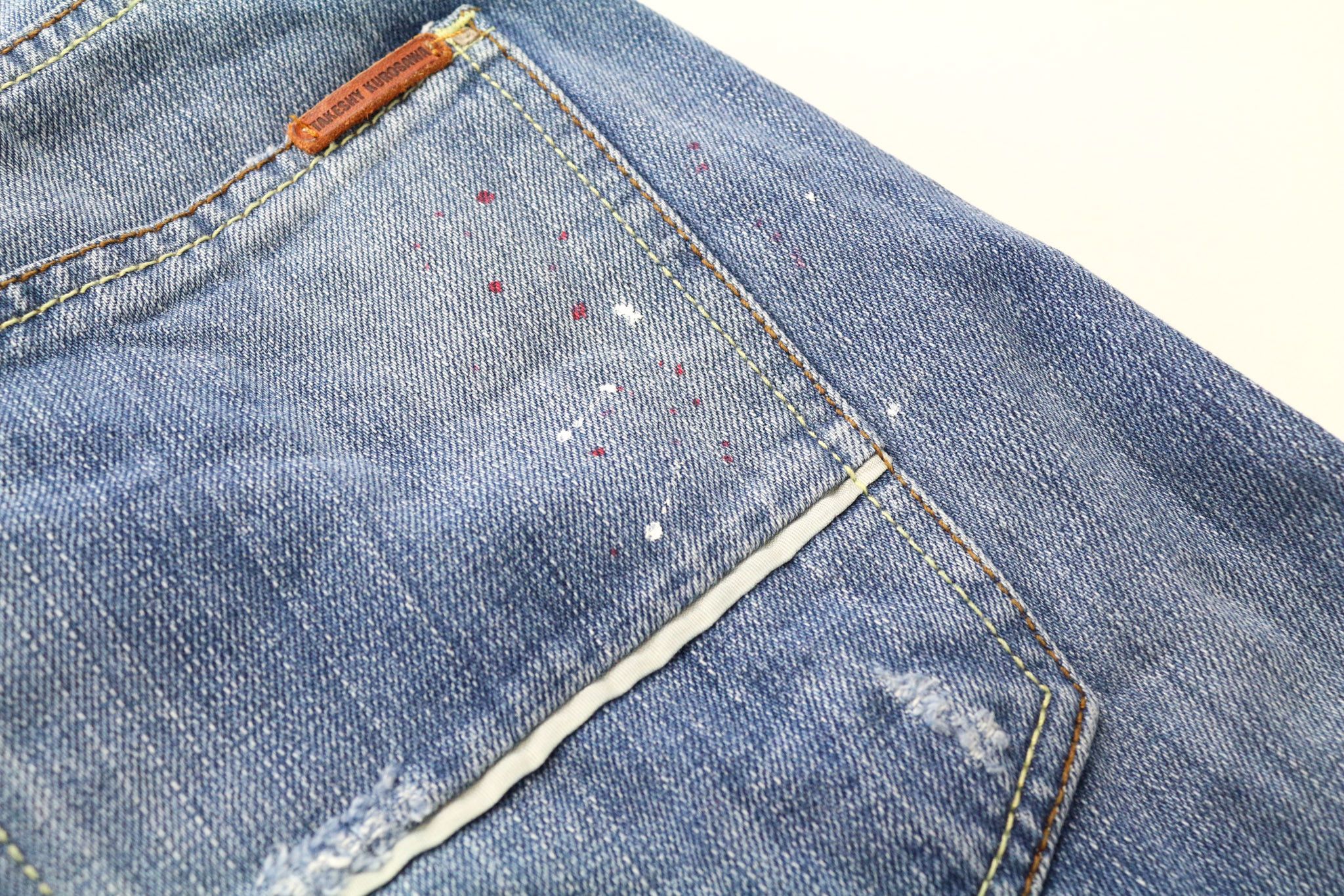 Takeshy Kurosawa TK 72 W32 Distressed Slim Taper Blue Jeans 75720 Size US 32 / EU 48 - 14 Thumbnail
