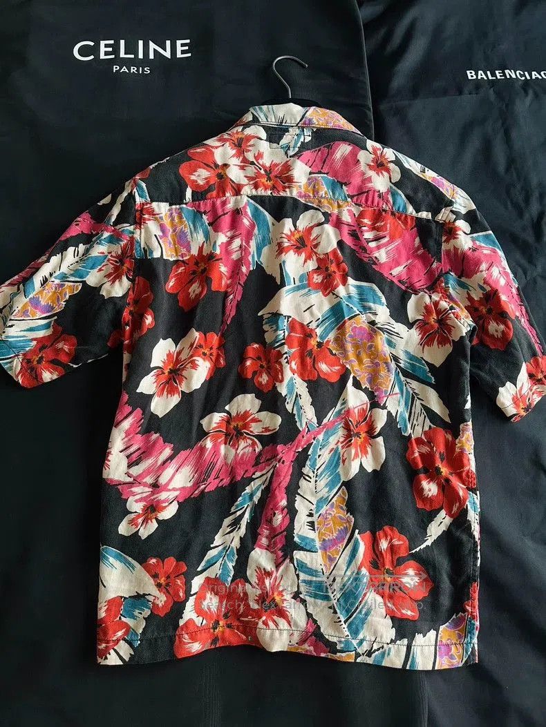 Saint Laurent Paris Saint Laurent Tropical Floral Hawaiian Shirt. Size US S / EU 44-46 / 1 - 3 Thumbnail