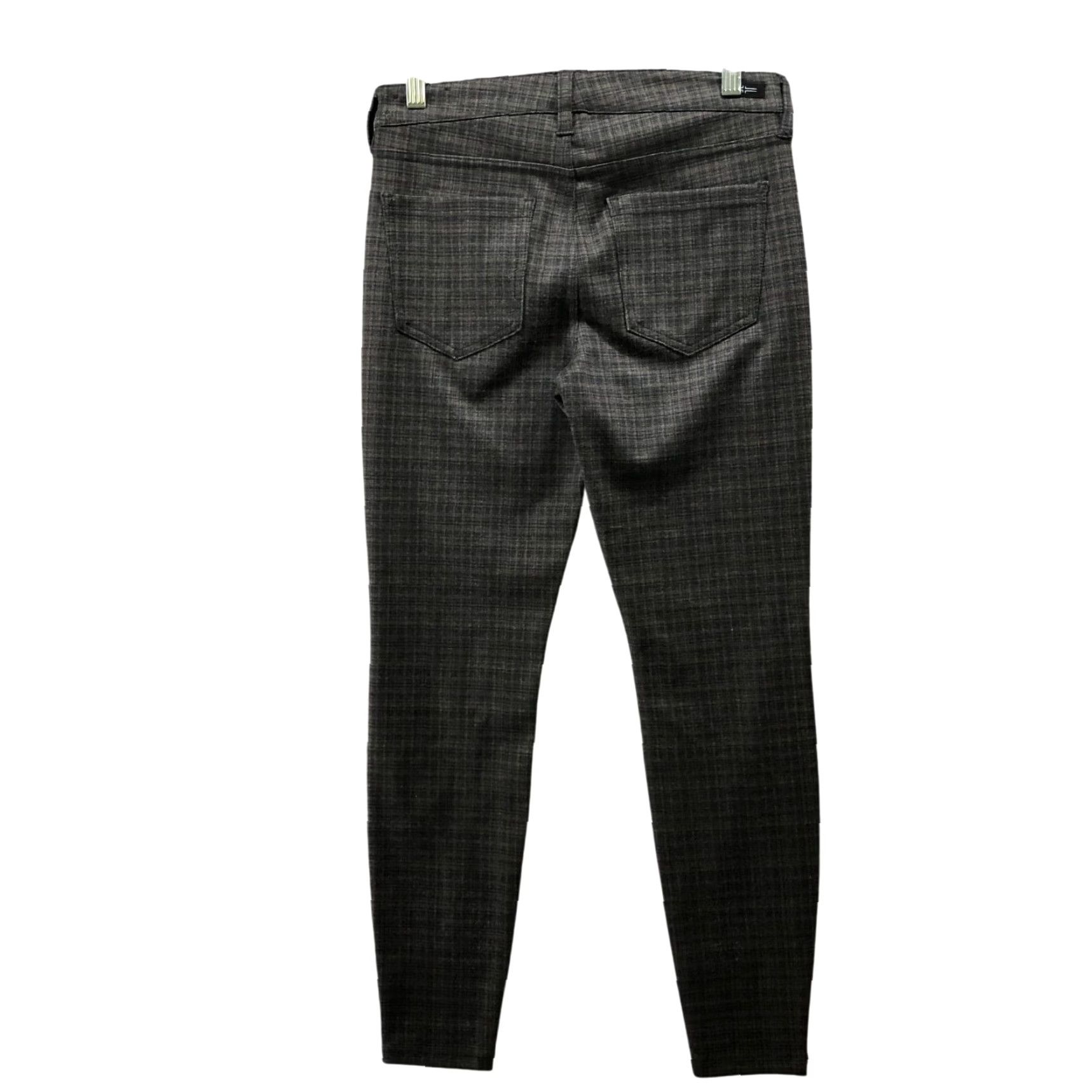 Vintage Liverpool Madonna Skinny Legging Pants Womens 4 Brown Plaid Trouser Size 27" / US 4 / IT 40 - 2 Thumbnail