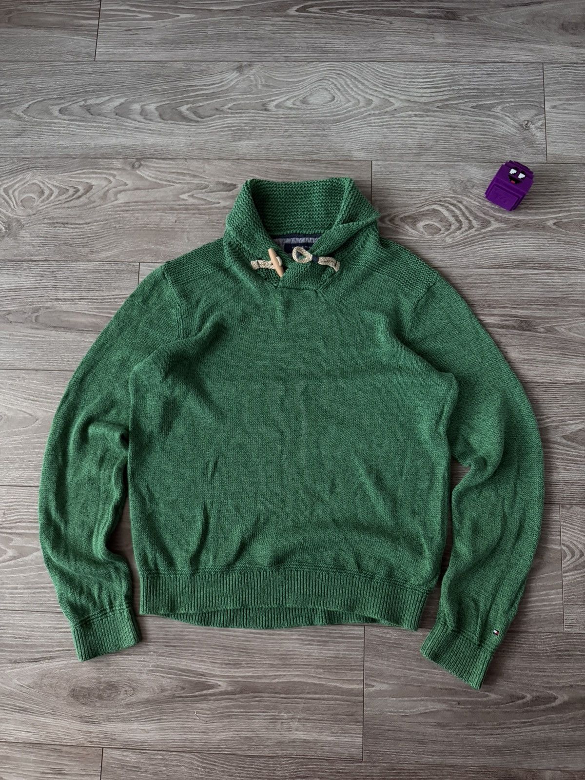 Tommy Hilfiger Tommy Hilfiger Linen Cotton Green Mens Sweater Size US M / EU 48-50 / 2 - 1 Thumbnail