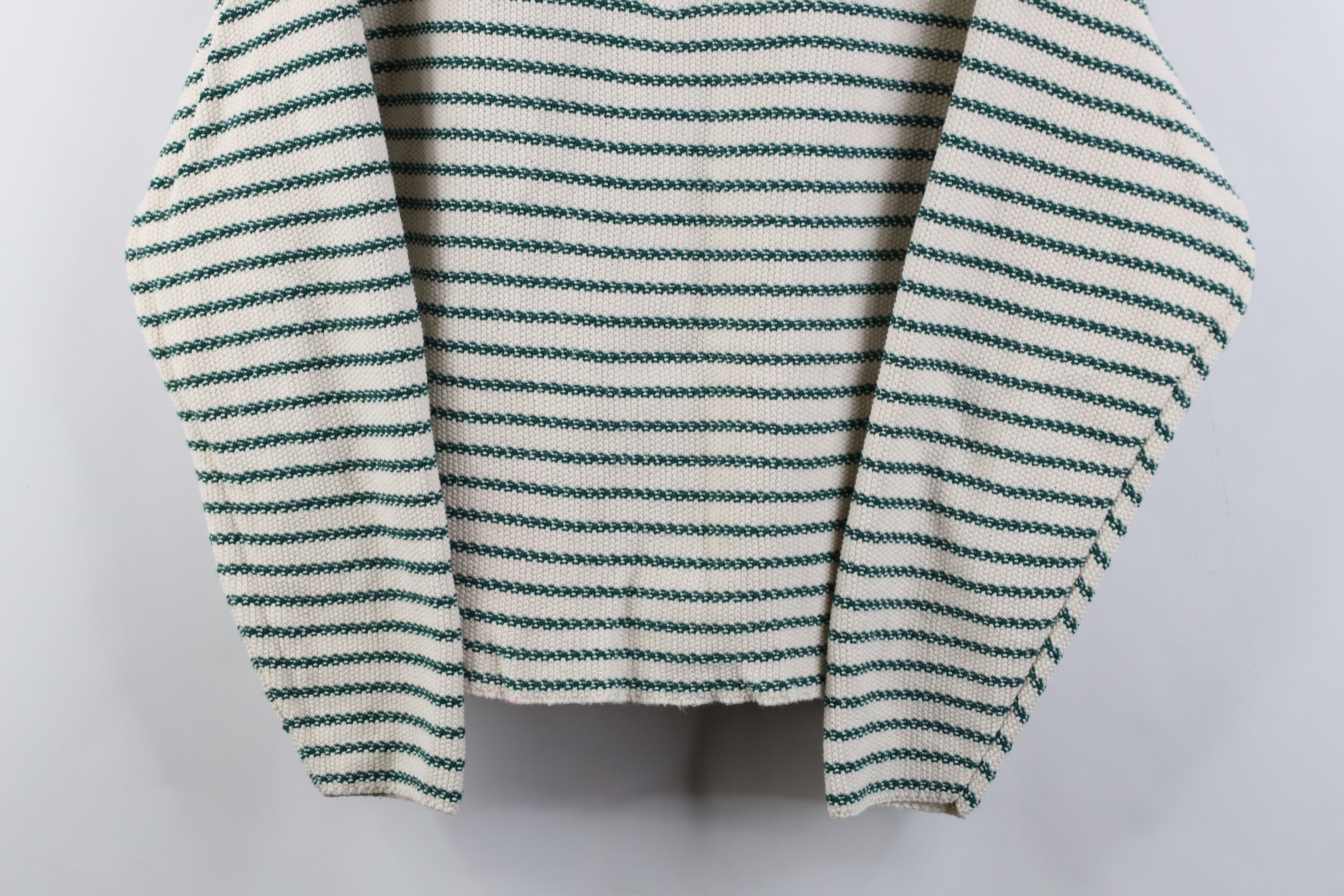 Vintage Vintage 90s Streetwear Boxy Striped Knit Henley Sweater USA Size M / US 6-8 / IT 42-44 - 3 Thumbnail