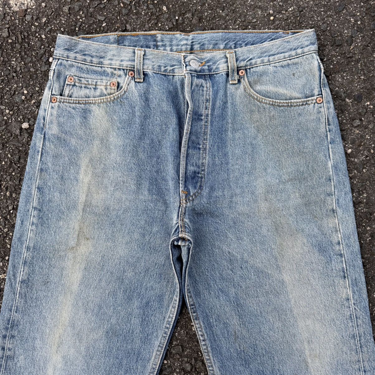 Levi's Vintage Clothing W35 VINTAGE LEVI'S 501 USA 91' FADED DENIM JEAN PANTS Size US 35 - 4 Thumbnail
