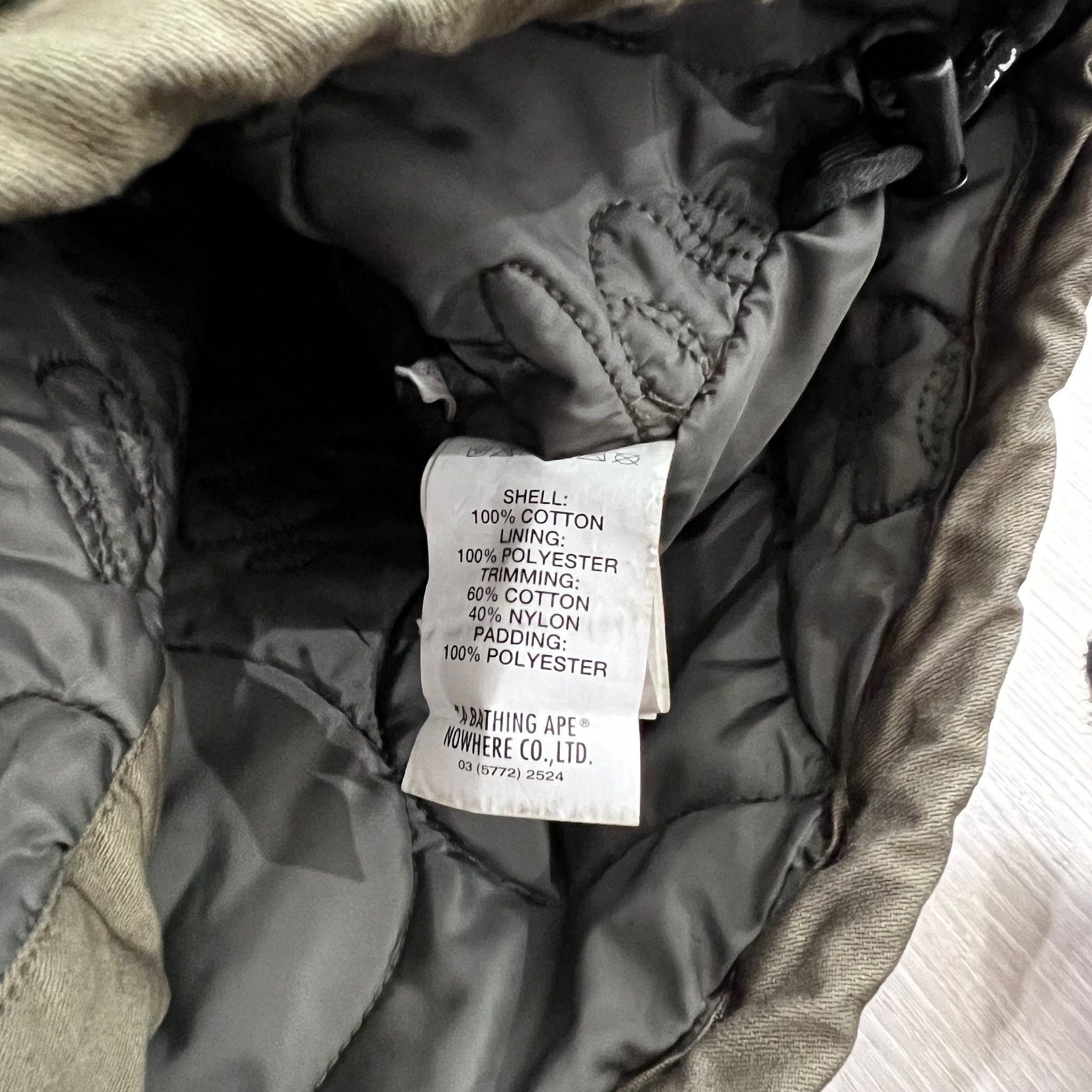 Aape Aape by A Bathing Ape Khaki Bomber Jacket - Quilted Lining Size US L / EU 52-54 / 3 - 16 Thumbnail