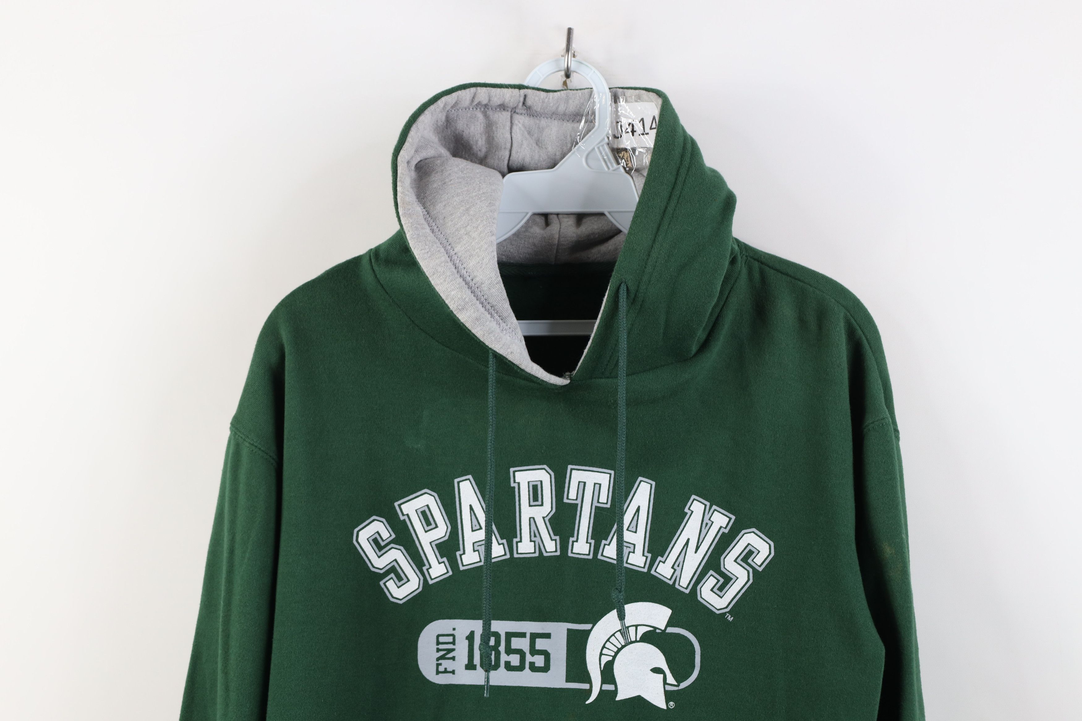 Vintage Vintage 90s Y2K Michigan State University Hoodie Green Size US S / EU 44-46 / 1 - 2 Thumbnail