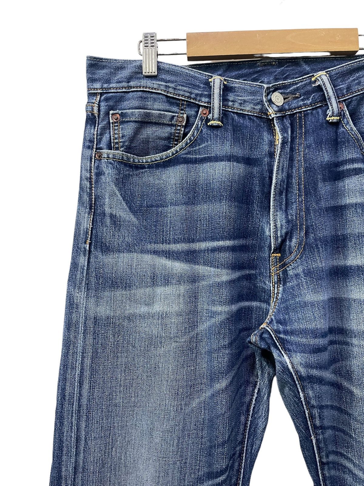 Levi's × Vintage Vintage Levis 505 Distressed Blue Wash Jeans Size US 33 - 7 Thumbnail