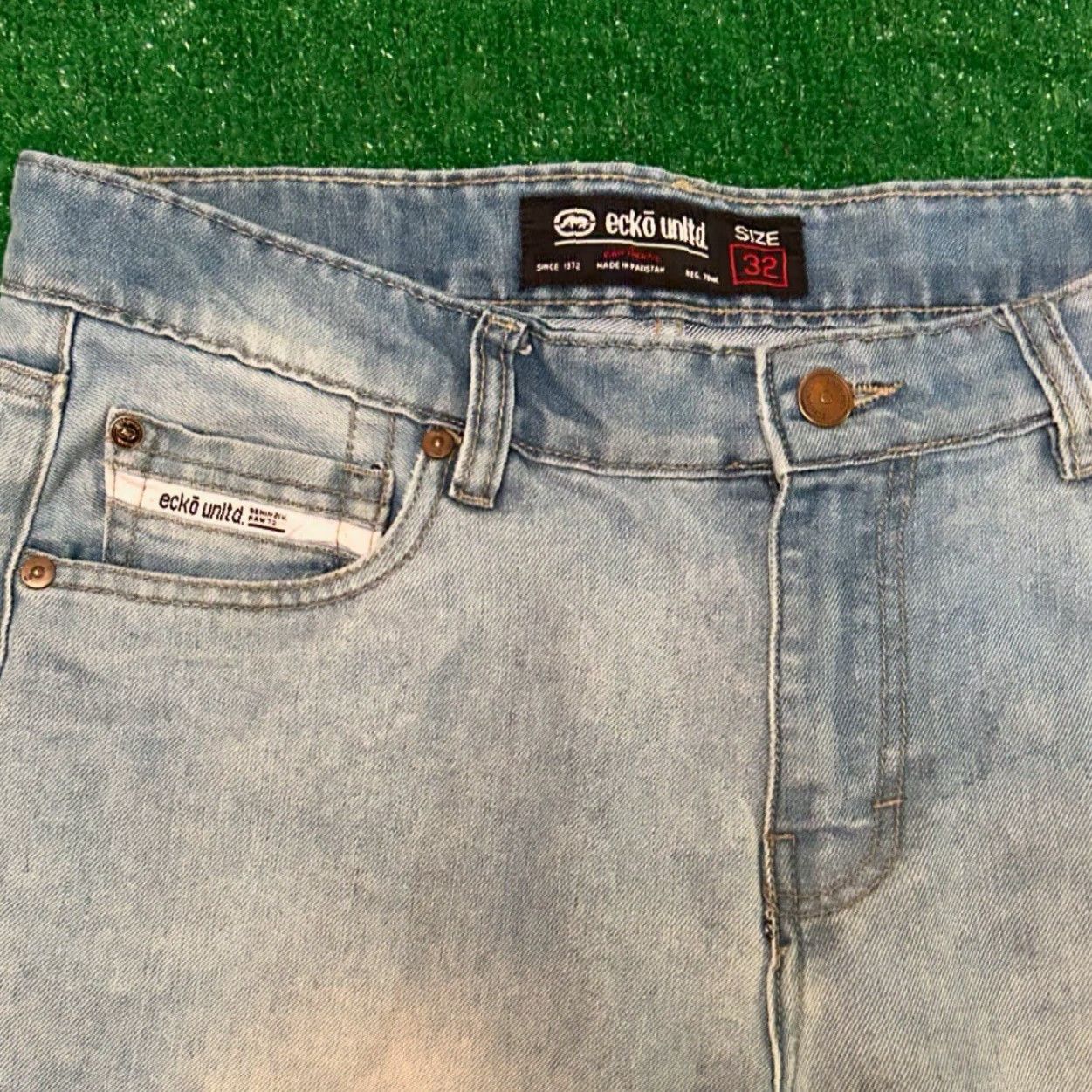 Ecko Unltd. VINTAGE Y2K Ecko Unltd Baggy Hip Hop Skater Grunge Jeans Short Men 32 Jorts Size US 32 / EU 48 - 3 Thumbnail