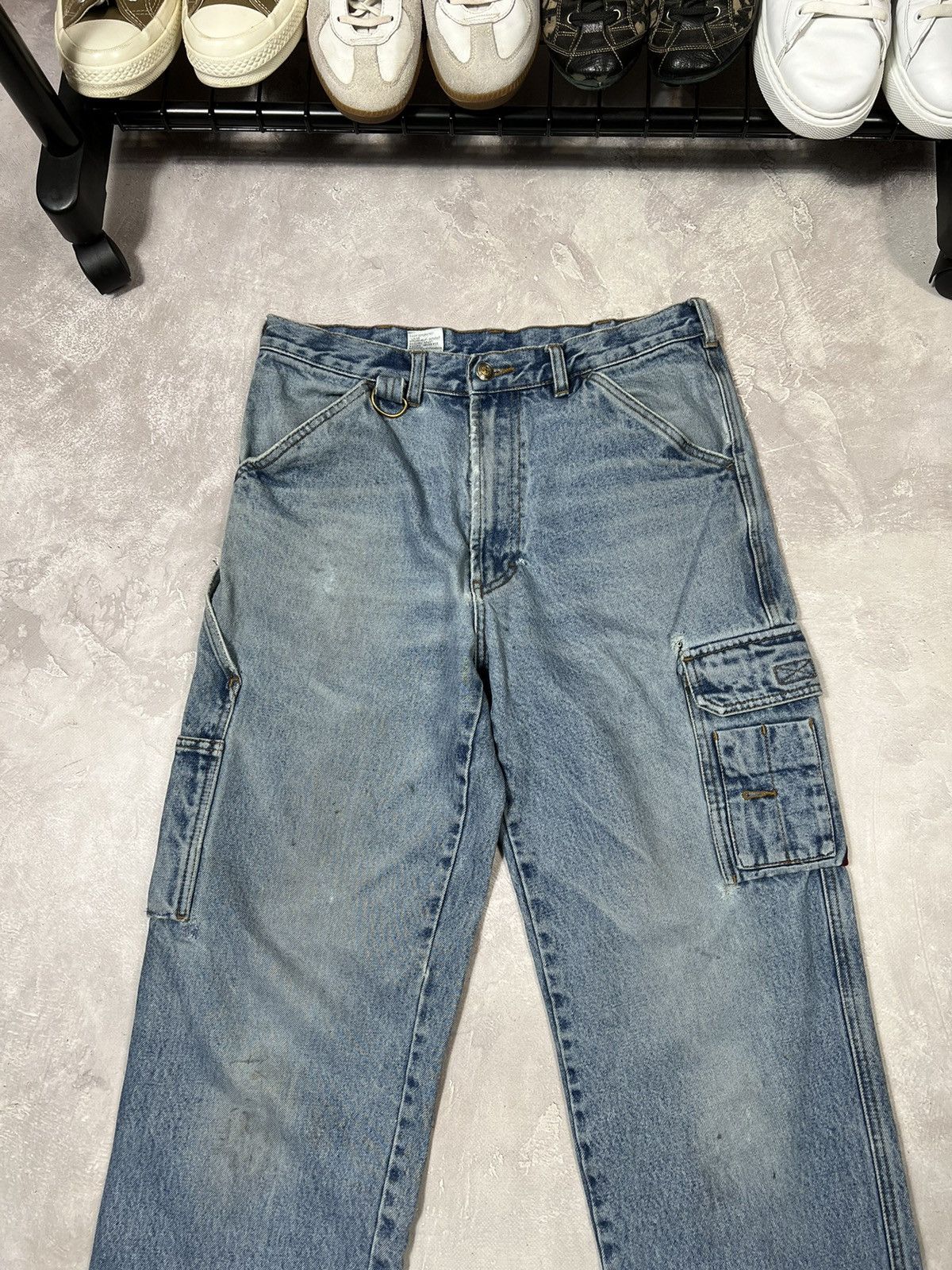 Vintage Vintage Carhartt style Carpentre Cargo Pants Size US 34 / EU 50 - 7 Thumbnail