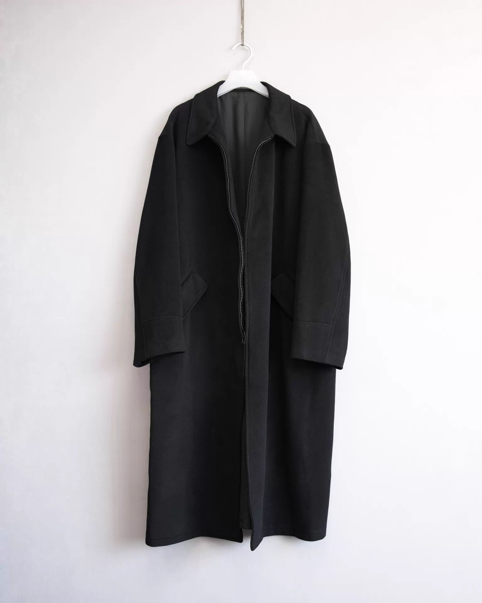 Yohji Yamamoto Yohji Yamamoto 01AW Zipper Cashmere Wool Coat Size US L / EU 52-54 / 3 - 1 Thumbnail