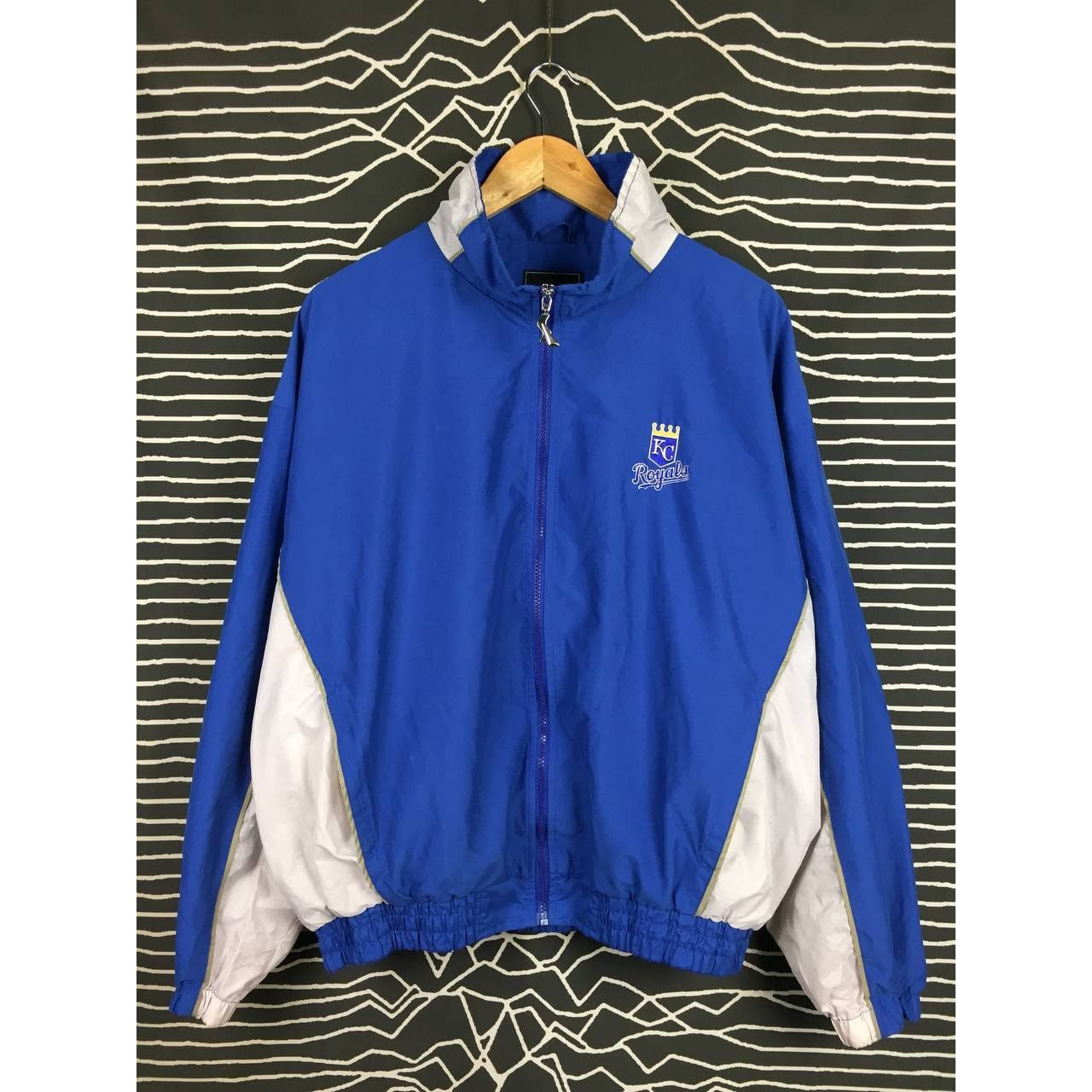 MLB × Sports Specialties × Vintage Vtg MLB Kansas City Royals Windbreaker Jacket Size US L / EU 52-54 / 3 - 1 Thumbnail