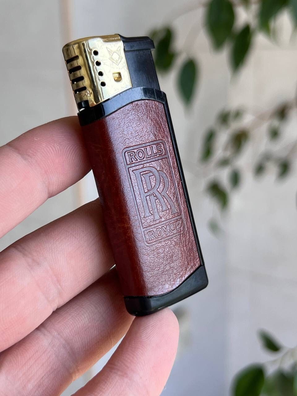 Japanese Brand × Marlboro × Vintage Y2K ROLLS ROYCE AUTO CIGARETTES GEOMETRIC BROWN LIGHTER Size ONE SIZE - 6 Thumbnail