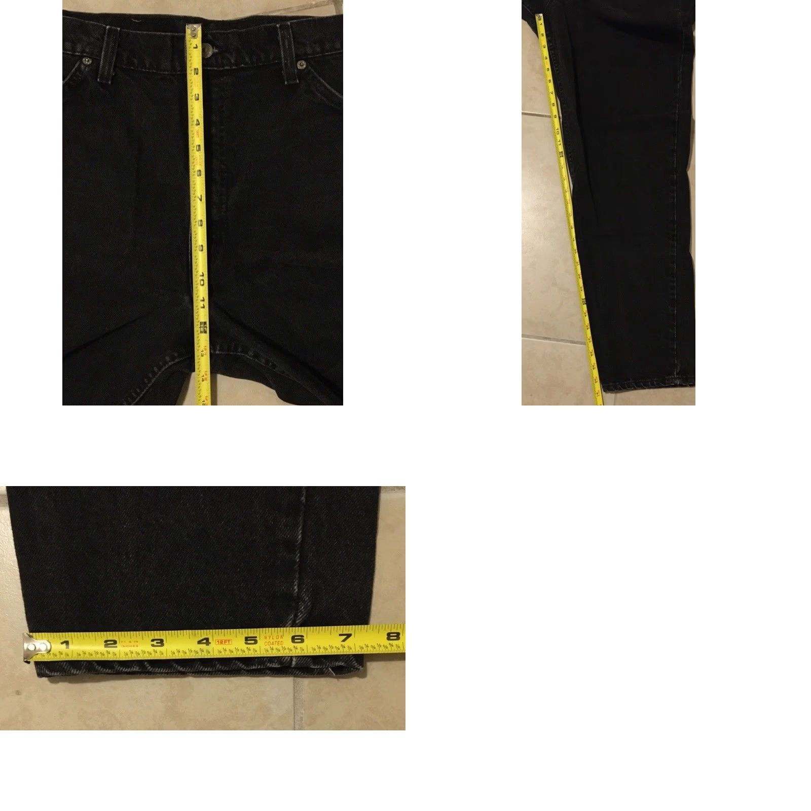 Levi's VINTAGE Levi's 550 Jeans Men 36 Black Distressed 90s Grunge Trucker Cowboy USA USA Mens Jeans Size US 36 / EU 52 - 8 Thumbnail