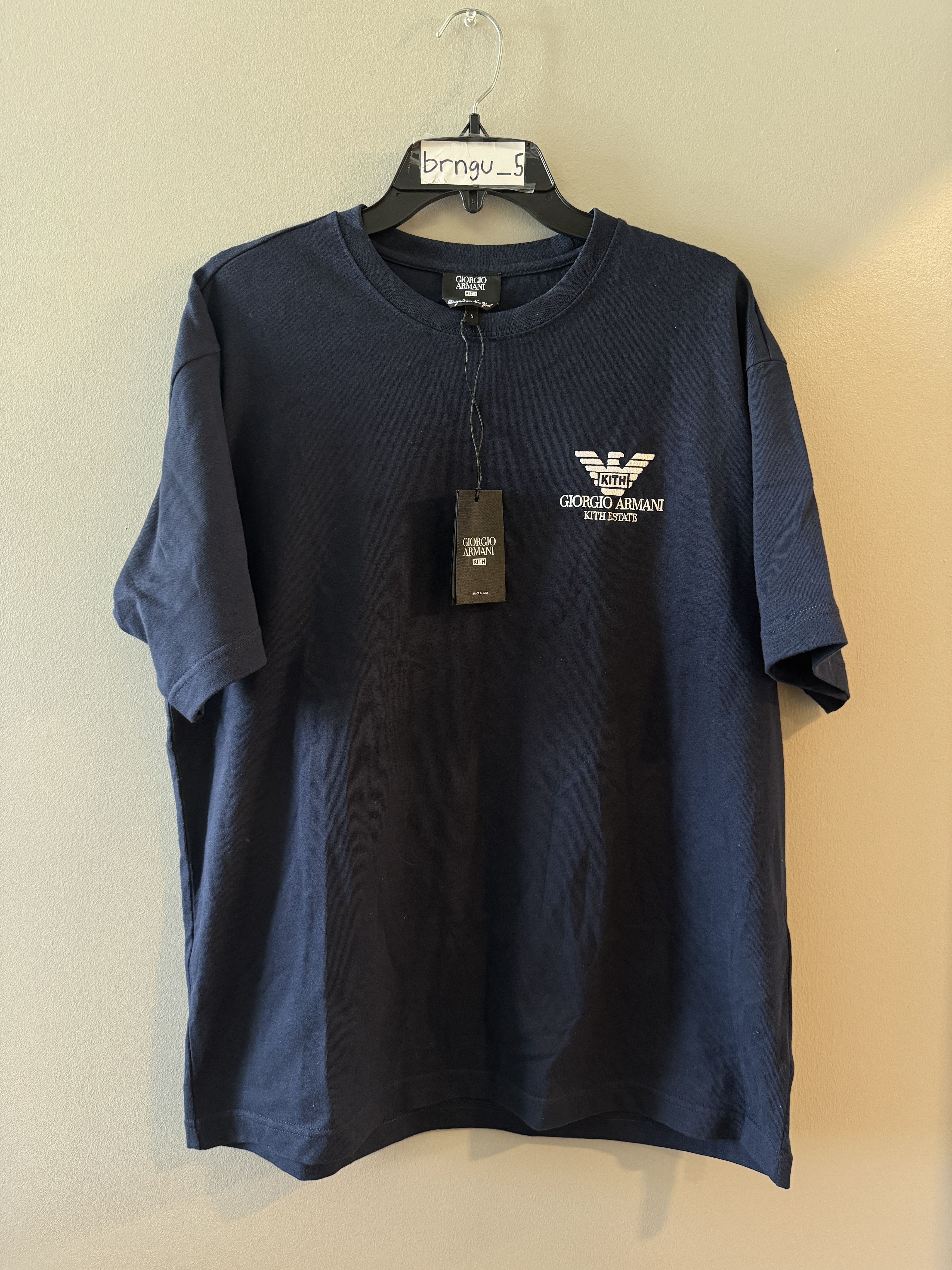 Giorgio Armani × Kith Giorgio Armani & Kith Short Sleeve Tee - Nocturnal Blue Size US S / EU 44-46 / 1 - 2 Thumbnail