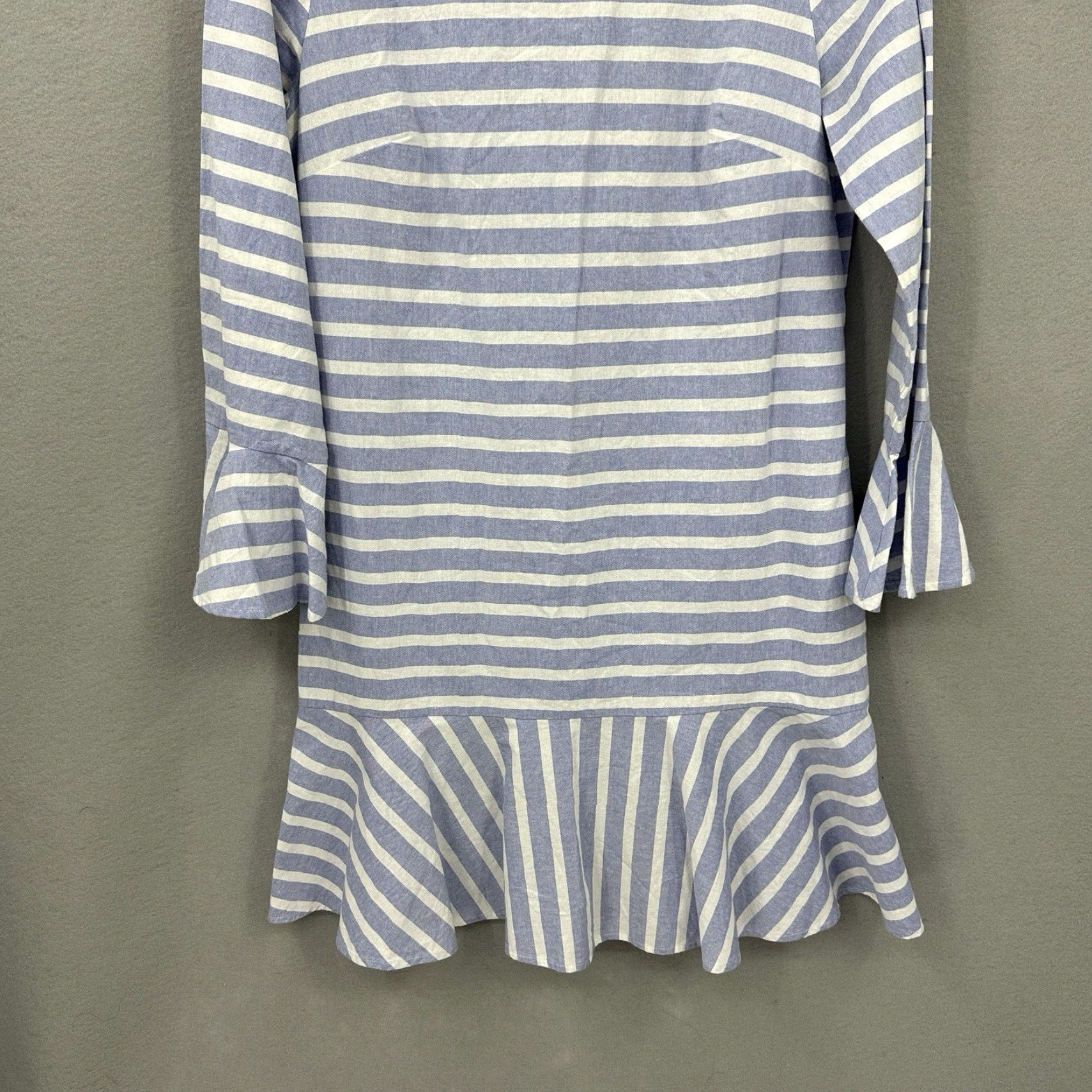 Bell Sail to Sable Dress Womens S Bell Sleeve Stripe Cruise Quiet Luxury Capsule Size S / US 4 / IT 40 - 3 Thumbnail