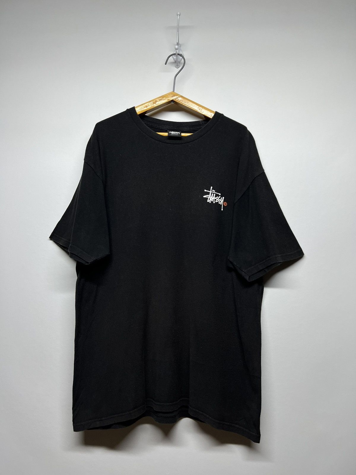 Stussy Vintage Y2k Stussy 🖤 Faded Big Logo T-Shirt 00’s Size US M / EU 48-50 / 2 - 5 Thumbnail