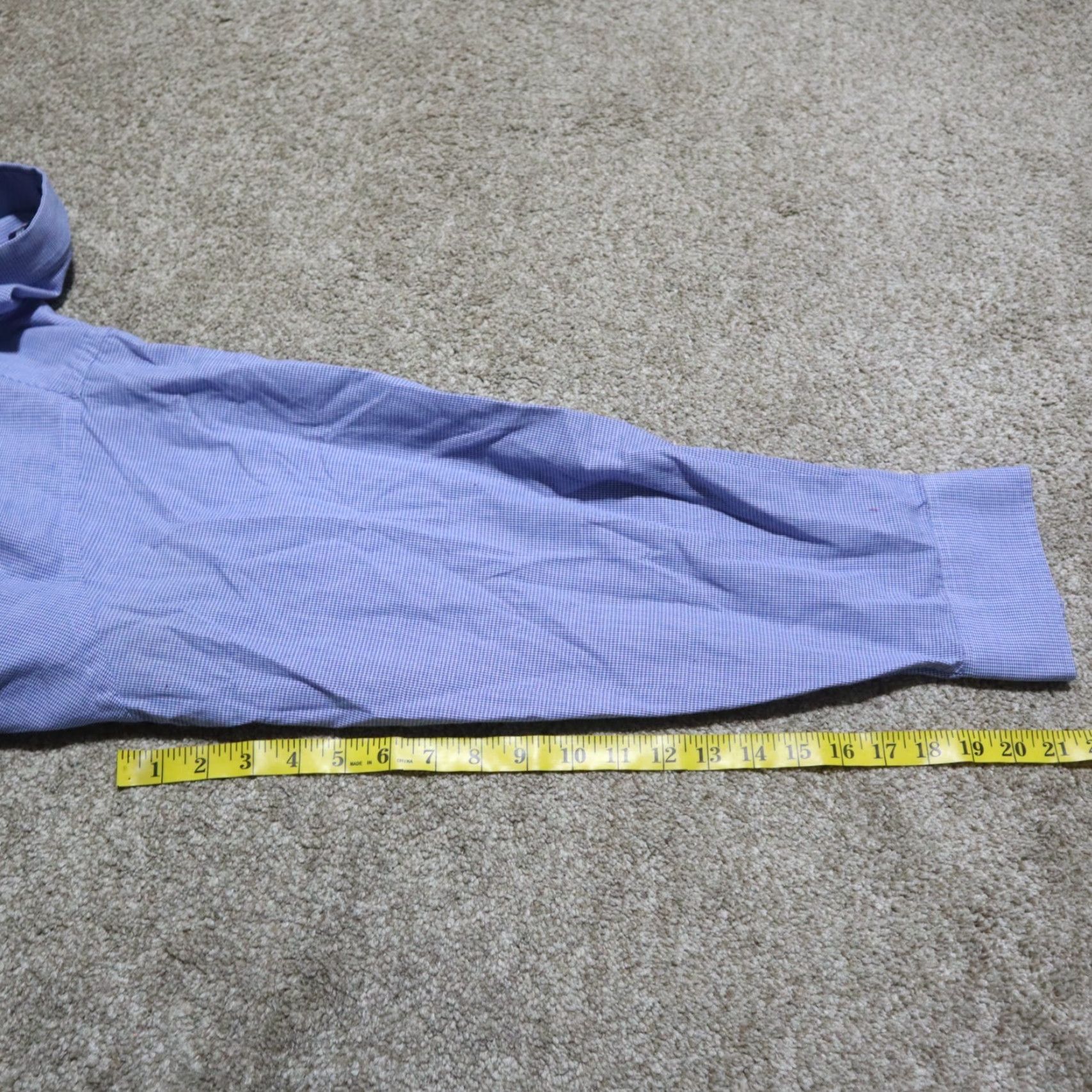 Chaps VINTAGE Chaps Blue Checkered Long Sleeve Cotton Shirt Adult Men 17.5 Casual Size US XL / EU 56 / 4 - 7 Thumbnail