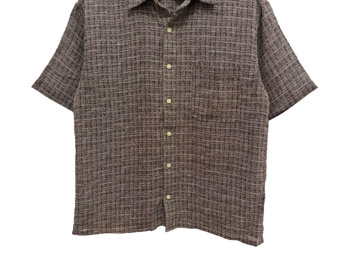 Playboy VINTAGE MAIAMI PLAYBOY MULTI TONAL CROSS HATCH WOVEN SHIRT Size US M / EU 48-50 / 2 - 4 Thumbnail