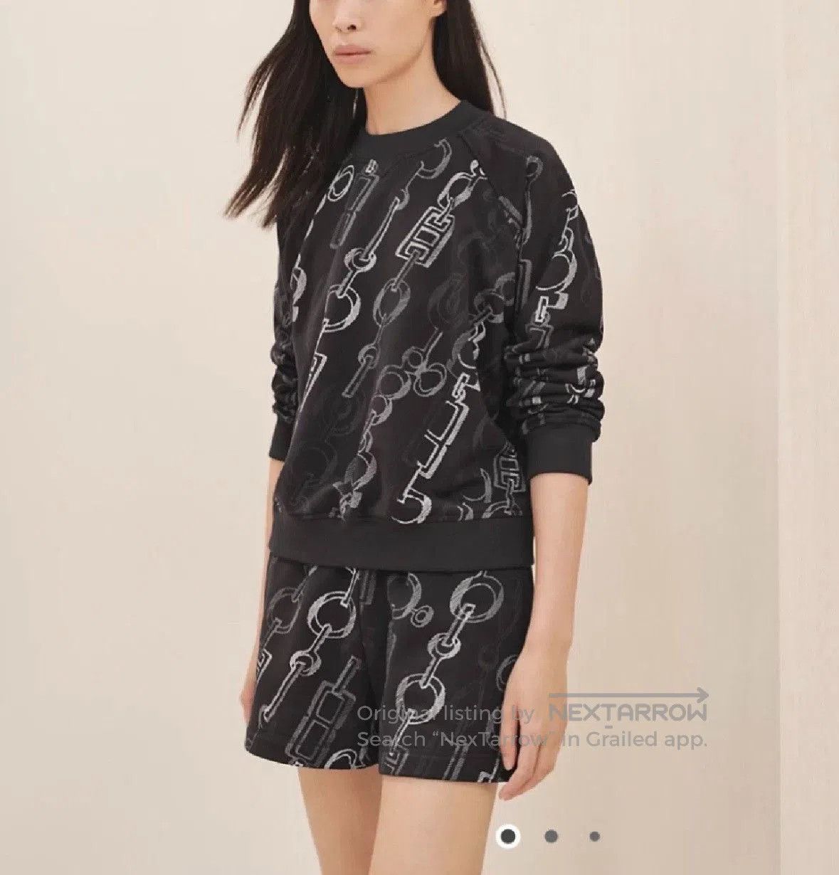 Hermes Hermes Chain Print Sweatshirt. Size XXS / US 00 / IT 34 - 1 Thumbnail