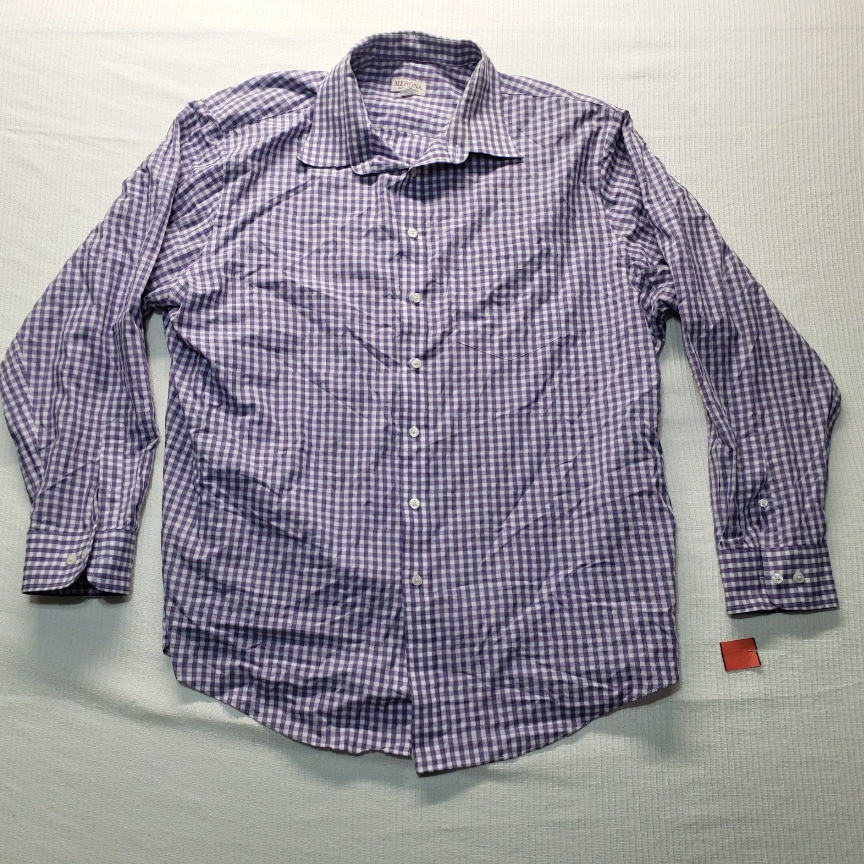 Merona Merona Purple Plaid Shirt Men 2XL Long Sleeve Button-Up Cotton 100% Adult Size 2XL Mens 2X-Large Size US XXL / EU 58 / 5 - 2 Thumbnail