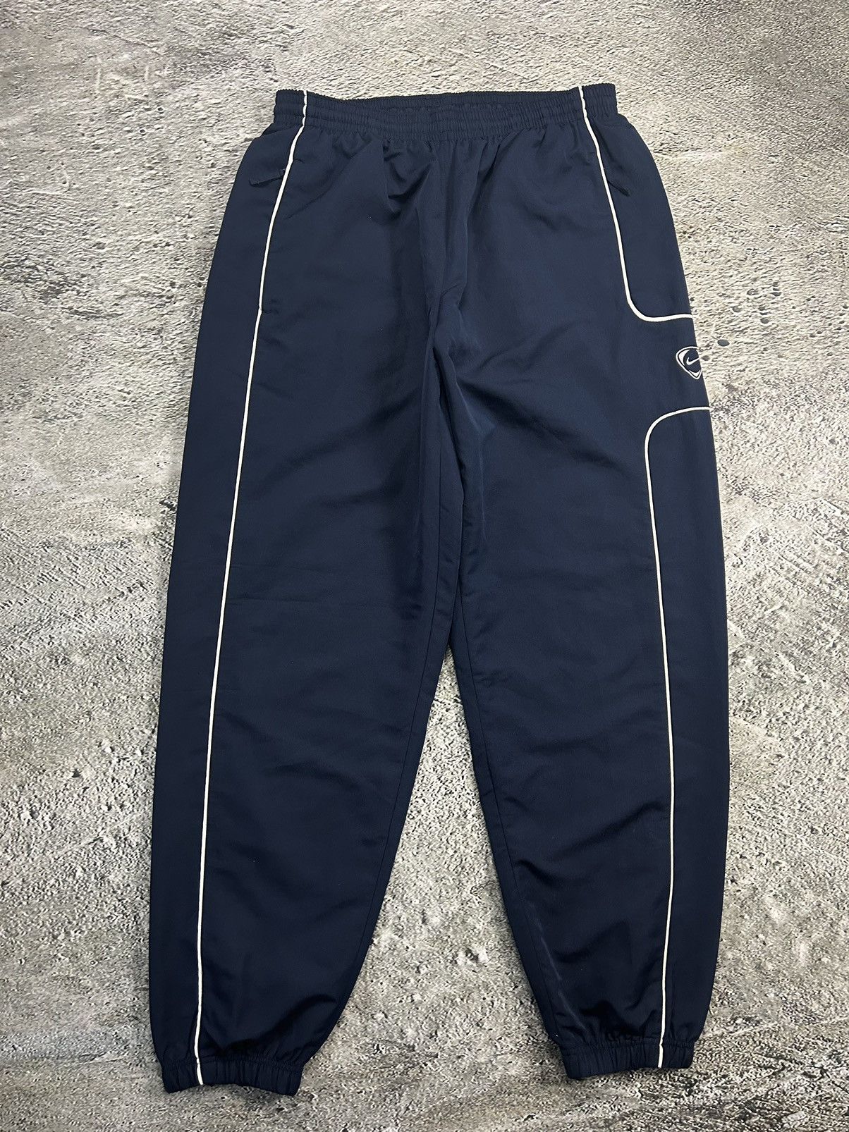 Nike × Vintage Nike track suit vintage navy pants windbreaker small logo Size US XXL / EU 58 / 5 - 10 Thumbnail