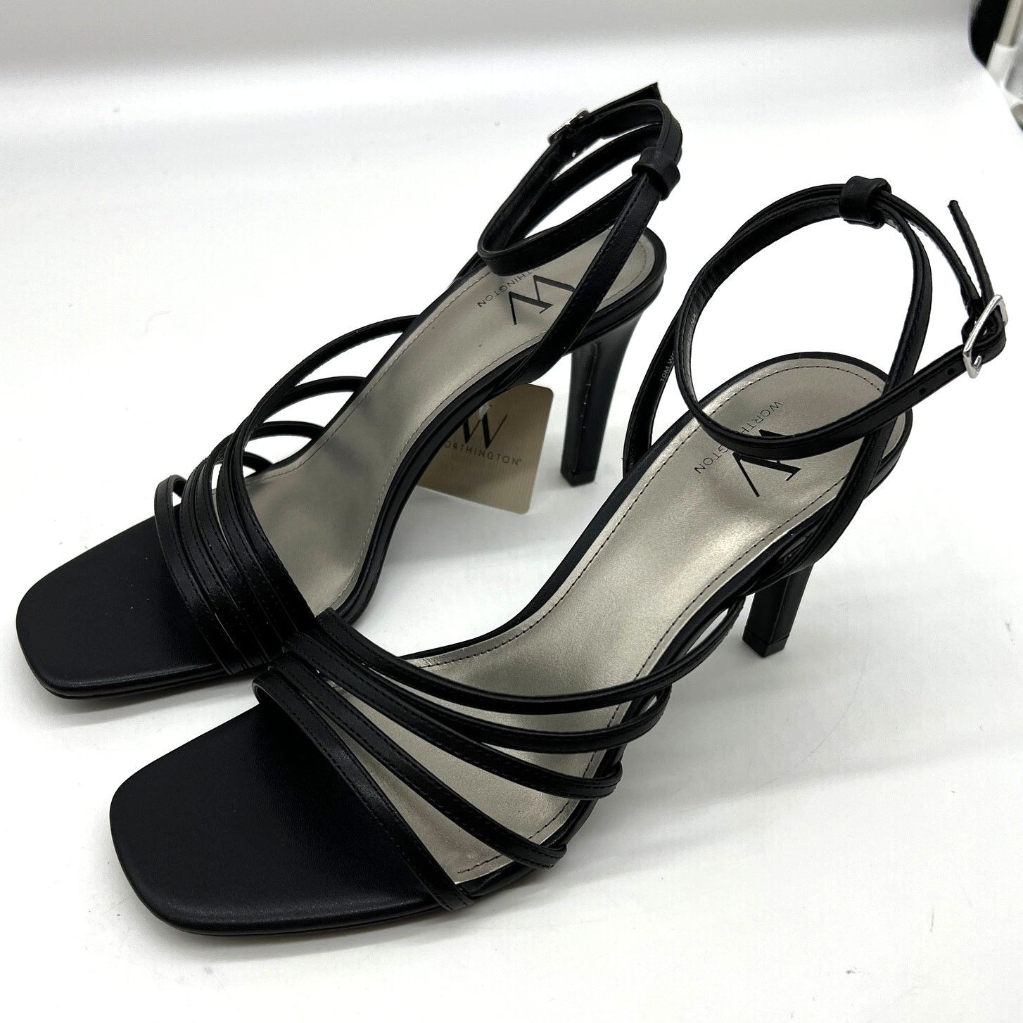 Other Worthington Women Shoes Estero Black Heeled Sandals Size 10M Size US 10 / IT 40 - 1 Thumbnail