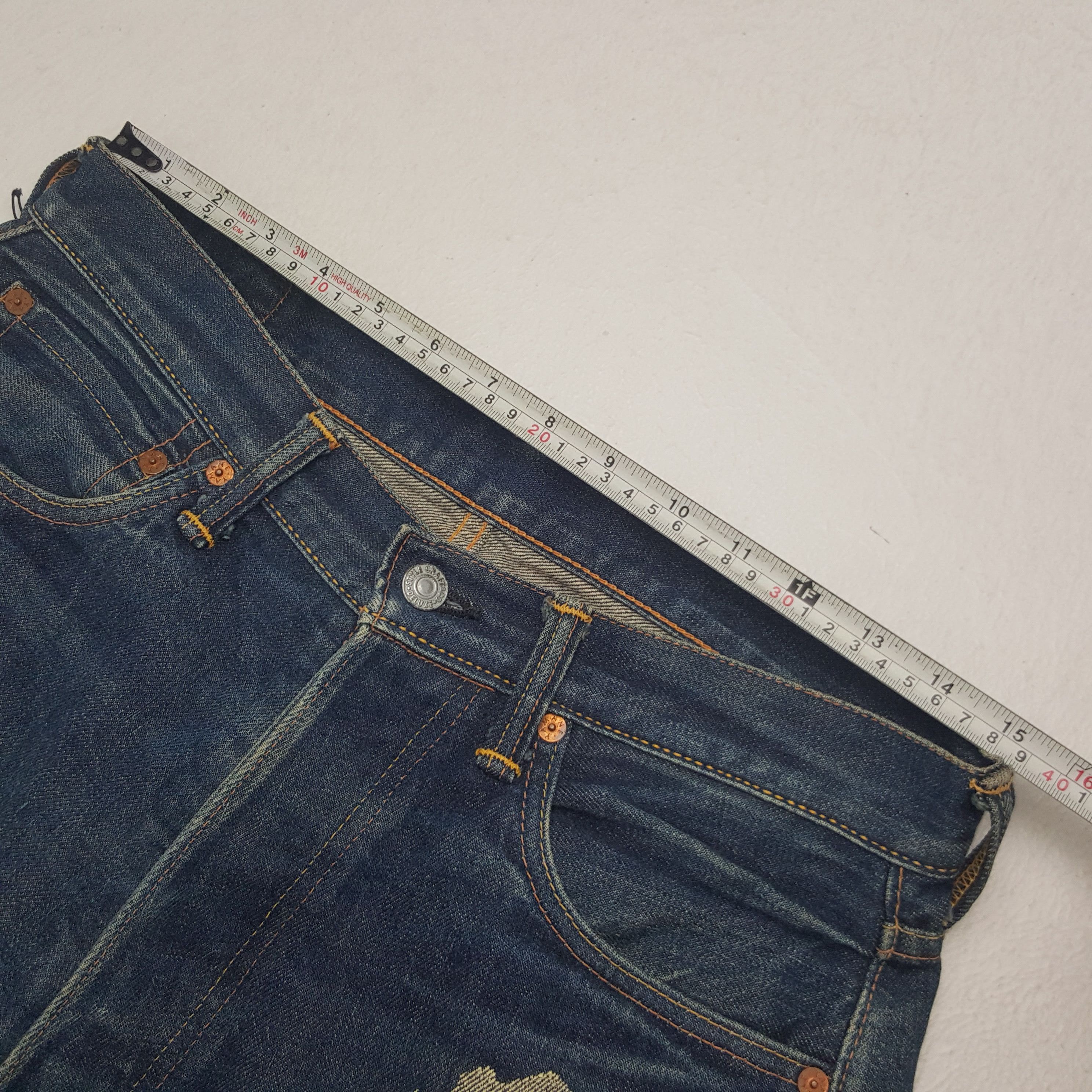 Evisu × Japanese Brand × Vintage Vintage Evisu Selvedge Japanese Daicock Custom Denim Jeans Size US 30 / EU 46 - 9 Thumbnail