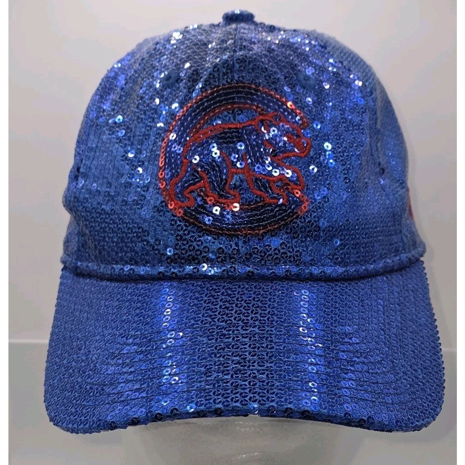 New Era Pink Chicago Cubs Sequin Blue MLB Cap Hat New Era StrapBack Size ONE SIZE - 3 Thumbnail