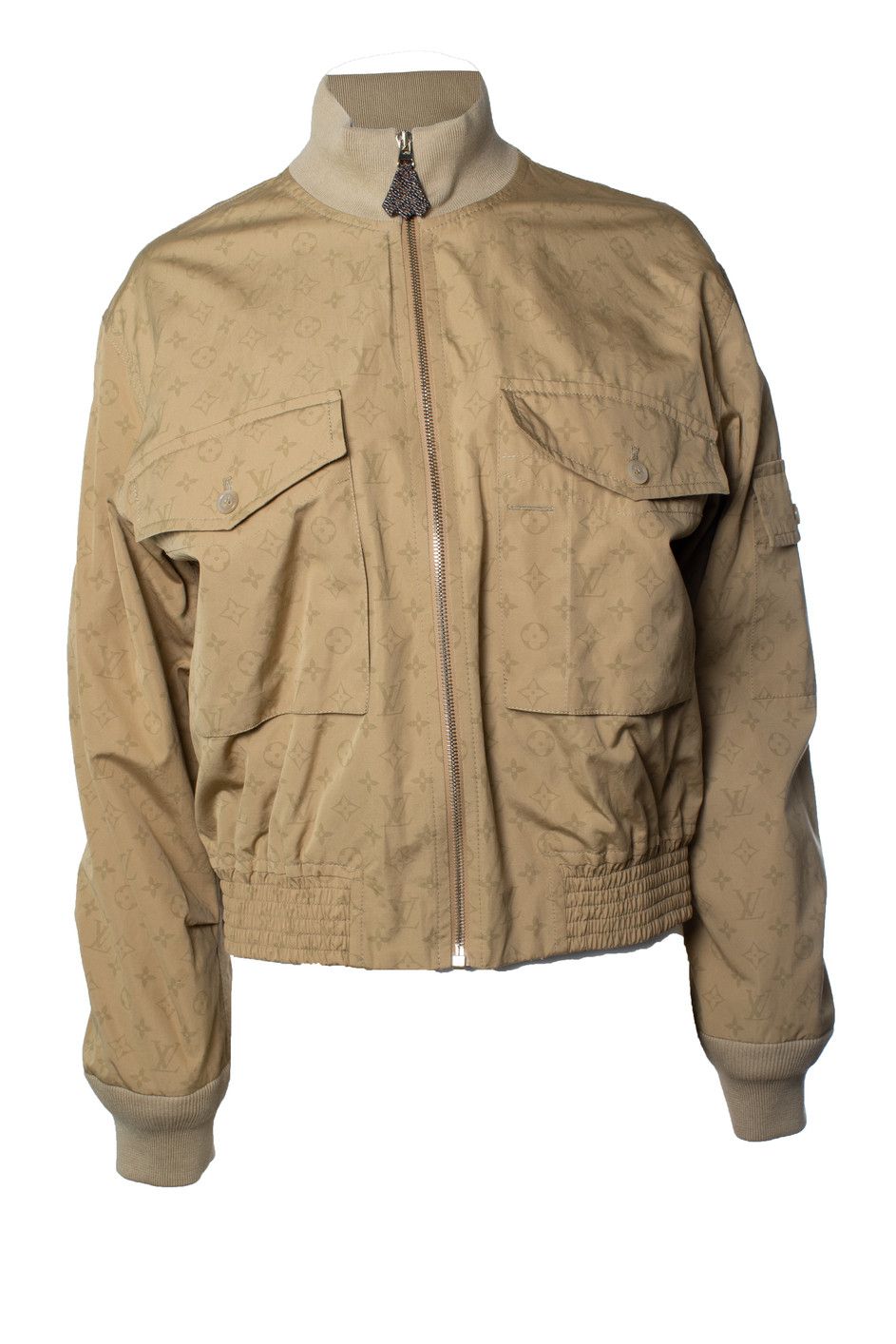 Louis Vuitton Louis Vuitton, Beige monogram bomber Size S / US 4 / IT 40 - 1 Thumbnail