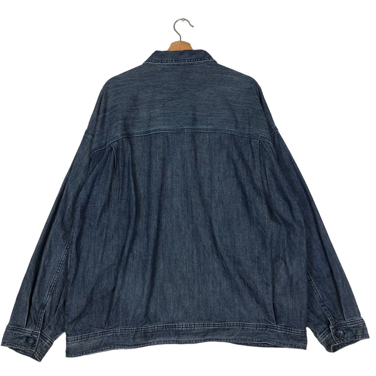 Japanese Brand 🔥90’s Vtg Denim Jacket Biker GU Japan Issey Miyake Size US XL / EU 56 / 4 - 8 Thumbnail