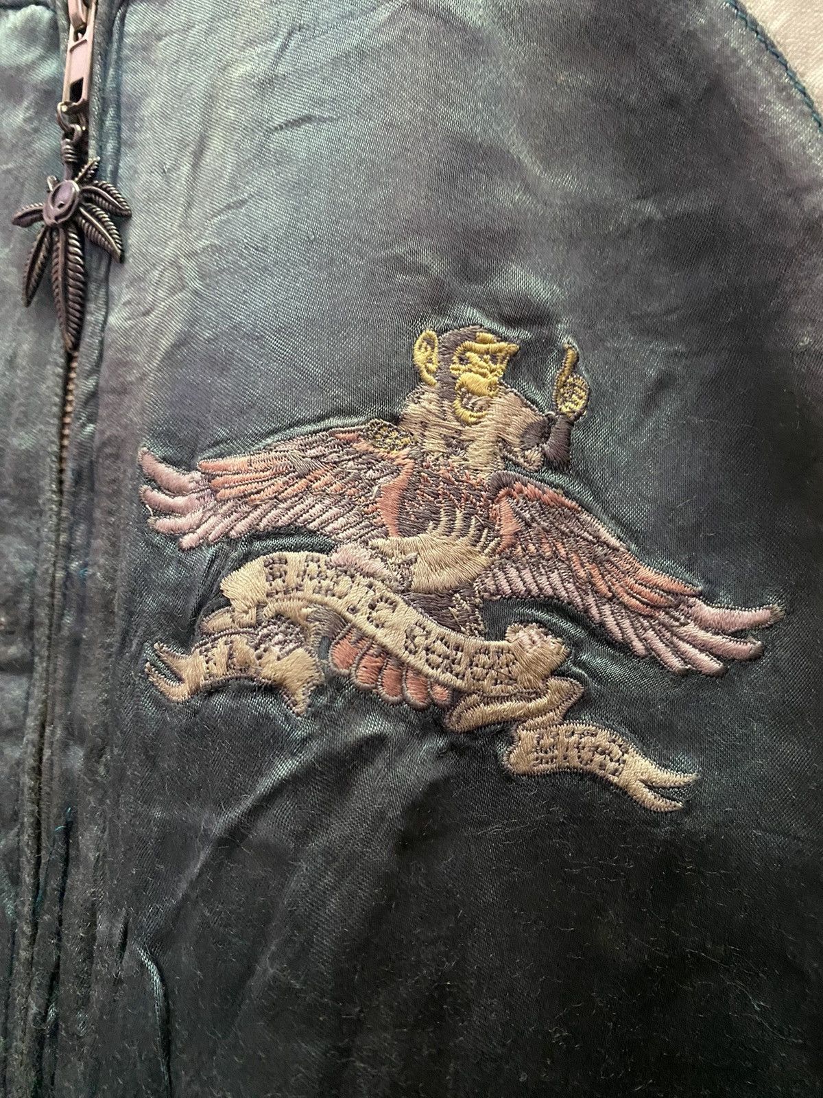 Japanese Brand × Vintage Vintage Sukajan Souvenir Japan Tokyo Monkey Jacket Medium Size US S / EU 44-46 / 1 - 8 Thumbnail
