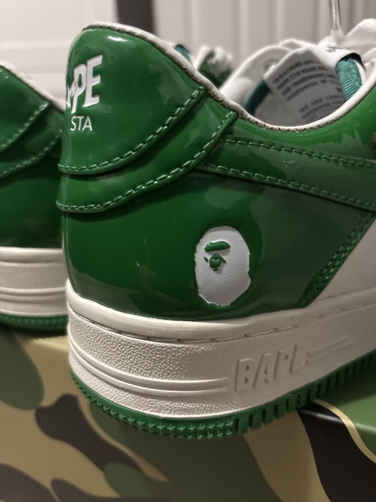 Bape GREEN BAPESTAS 2021 Size US 9 / EU 42 - 4 Thumbnail