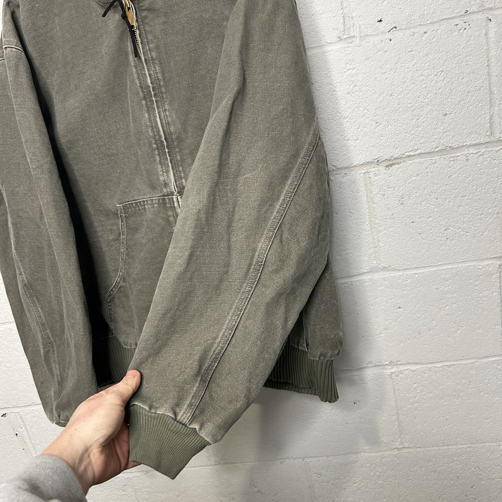 Carhartt Vintage Carhartt Thermal Hooded Active Jacket “Sage” J160 Size US XL / EU 56 / 4 - 8 Thumbnail