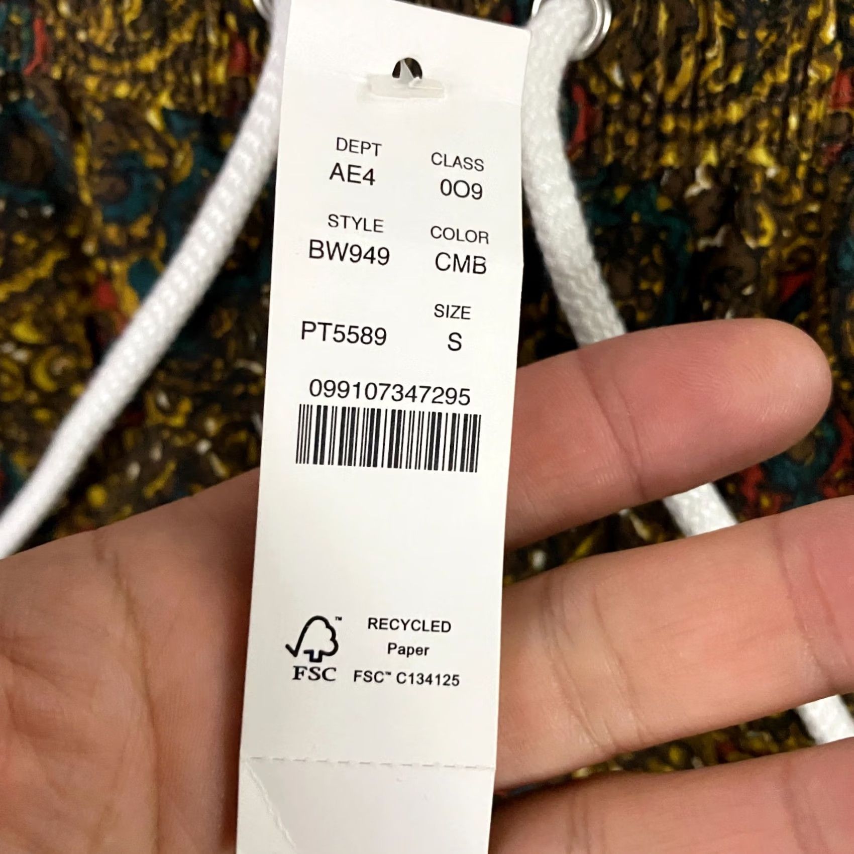 J.Crew J.CREW 5" Stretch Swim Trunk Mens Small In Print With ECONYL® Nylon Board Short Geometric Multicolor Beach Athleisure 90s Mens Shorts XS- Wait Size US 29 - 4 Thumbnail