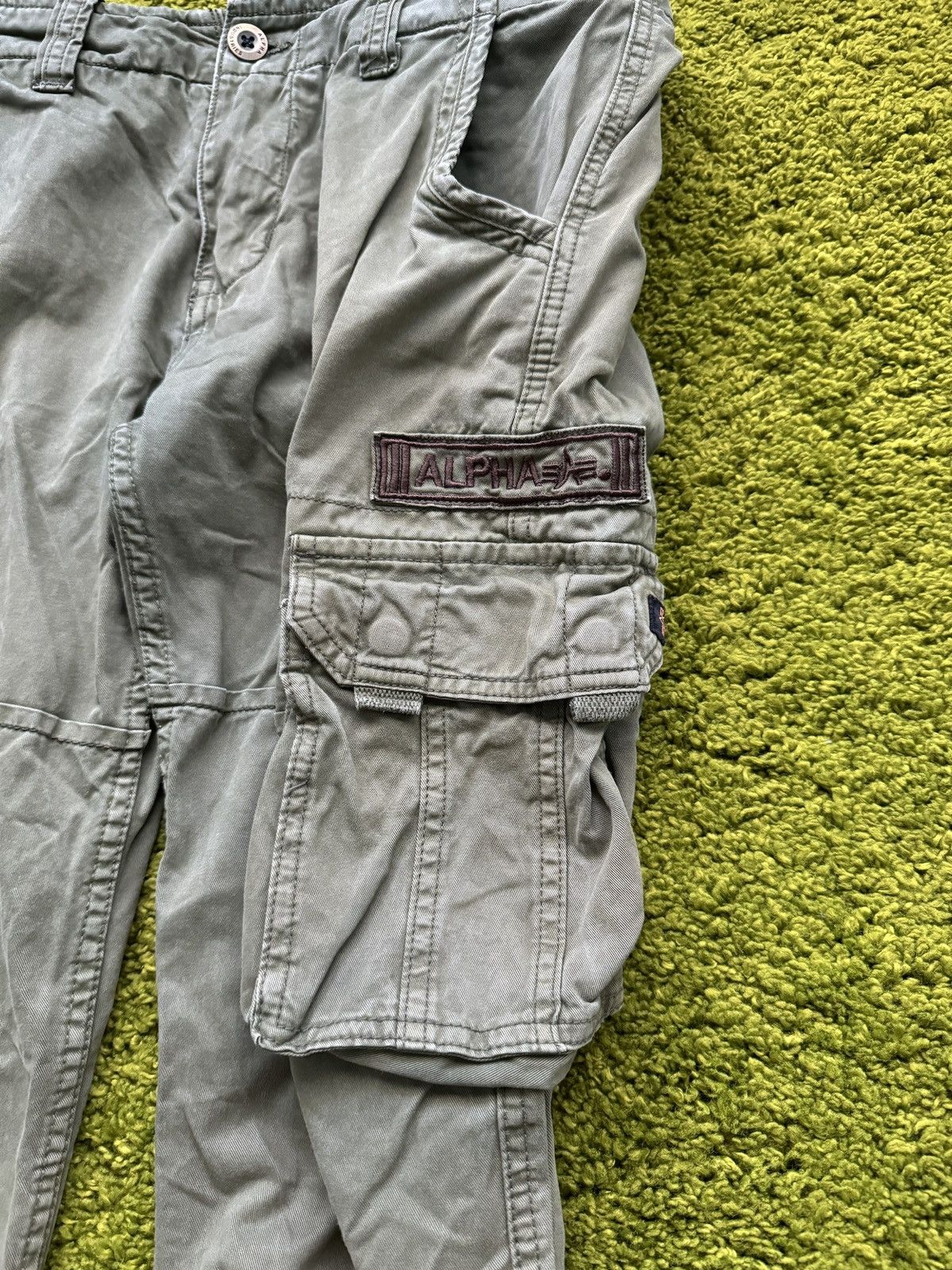 Alpha Industries × Vintage Alpha Industries 2000s vintage military army cargo pants Size US 32 / EU 48 - 6 Thumbnail