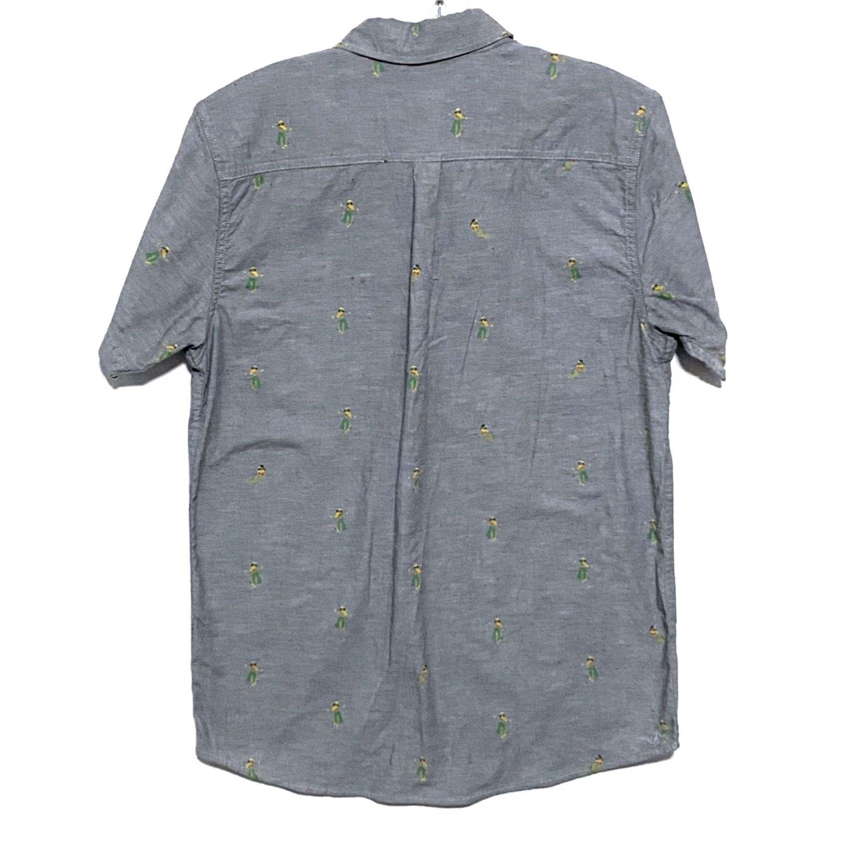 Rip Curl Rip Curl Button-Up Shirt Men S Hula Girls Chambray Hawaiian Graphic Print Short Sleeve Casual Travel Aloha Pacific Beach Summer 1905 Mens Size US S / EU 44-46 / 1 - 5 Thumbnail