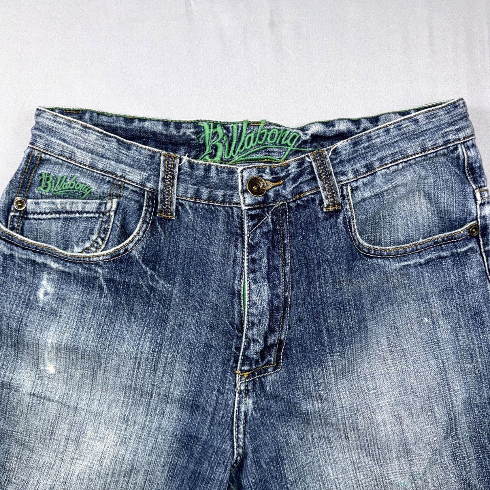 Billabong Billabong Exhaust Jeans Men's 31x30 Blue Medium Wash Relaxed Fit Denim Pants Jeans Straight Pockets Logo Size US 31 - 5 Thumbnail