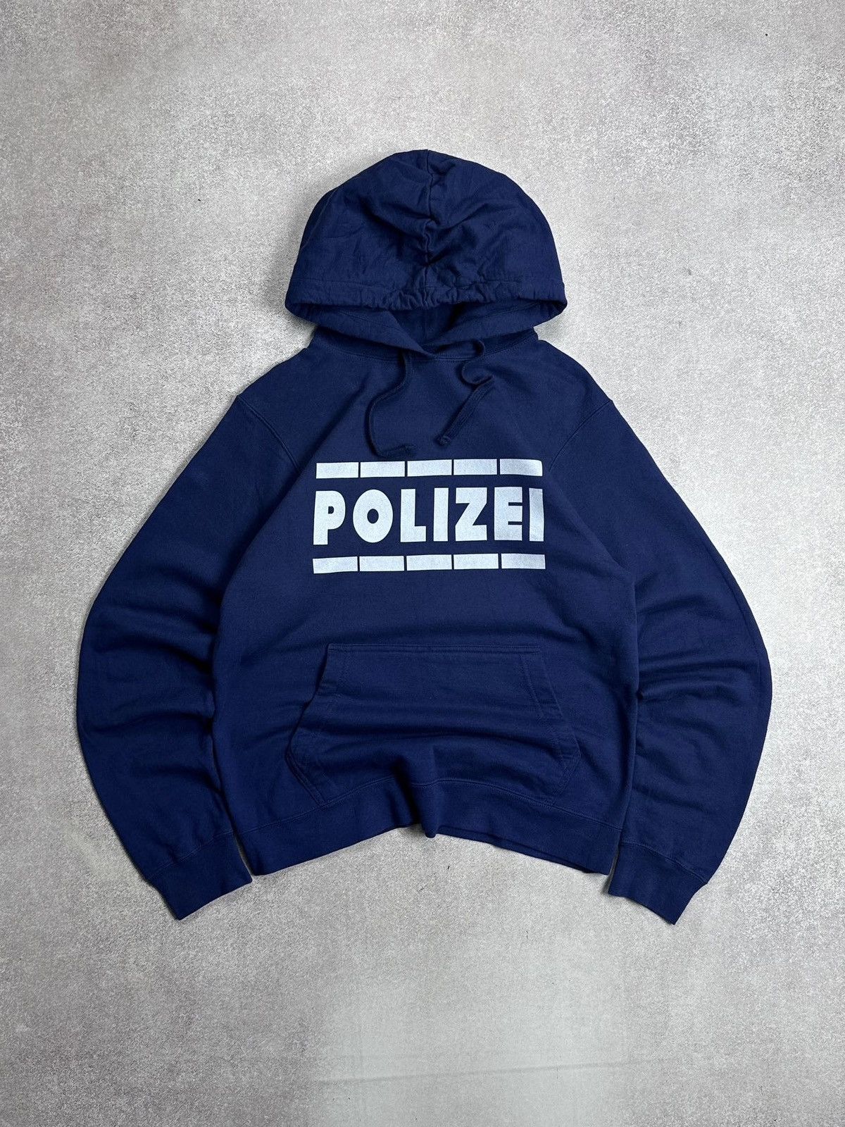 Japanese Brand Vintage Polizei Archival Avantgarde Y2K Boxy Hoodie S Size US S / EU 44-46 / 1 - 1 Thumbnail