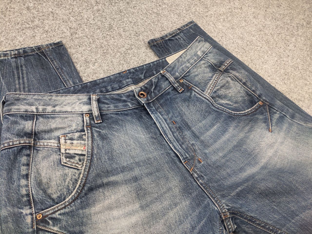 Diesel Diesel fayza relaxed low waist Distressed Denim Blue Jeans Size US 32 / EU 48 - 12 Thumbnail