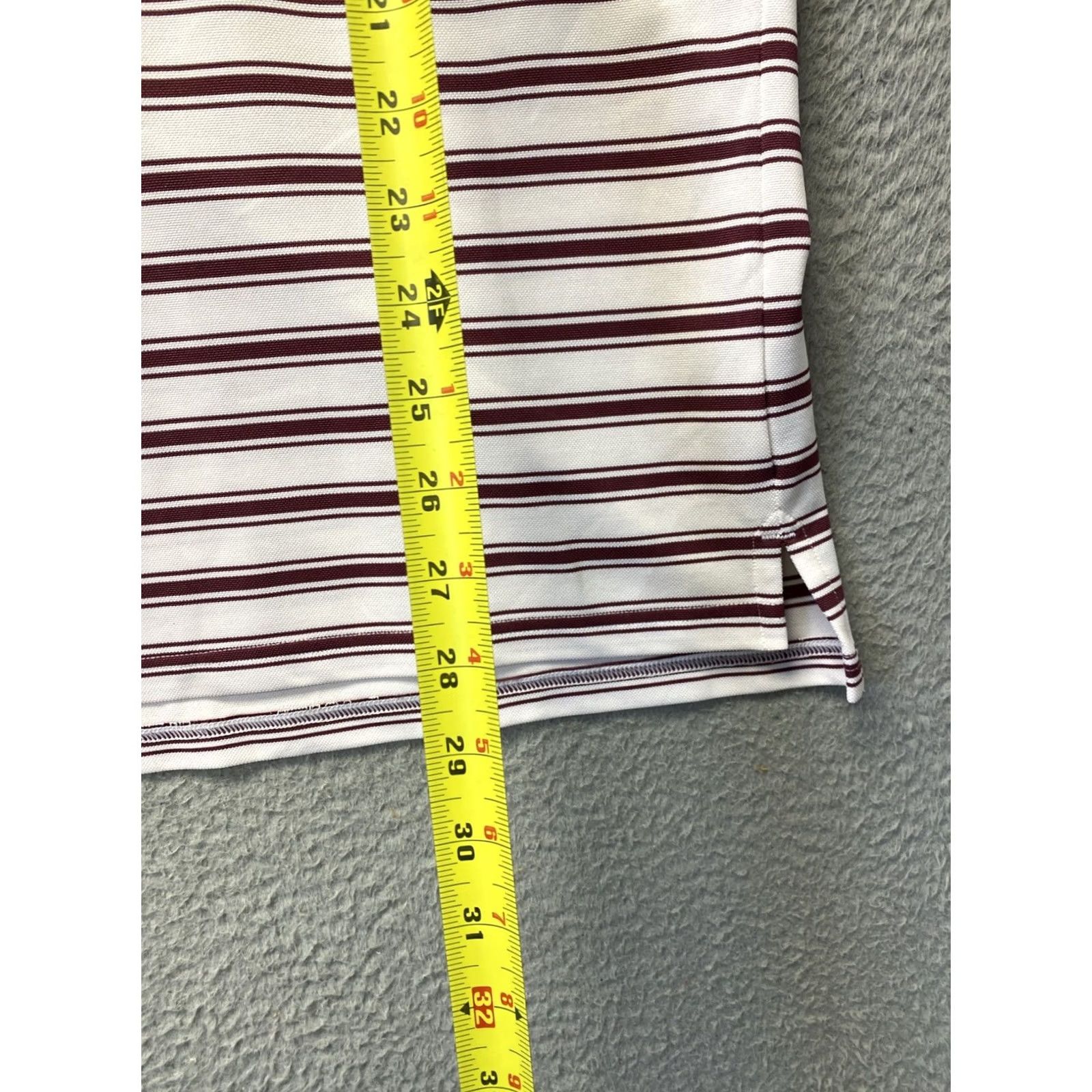 Bonobos Bonobos Polo Shirt Men L Golf Slim Maroon Striped Performance /0802 Size US L / EU 52-54 / 3 - 7 Thumbnail