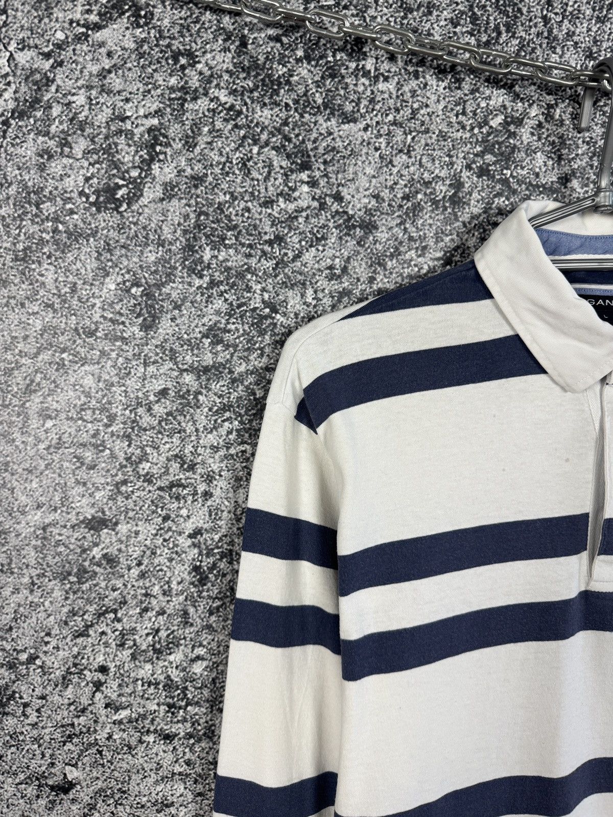 Gant Gant Vintage Rugby Shirt Striped Long Sleeve Polo Crest Logo Size US L / EU 52-54 / 3 - 3 Thumbnail