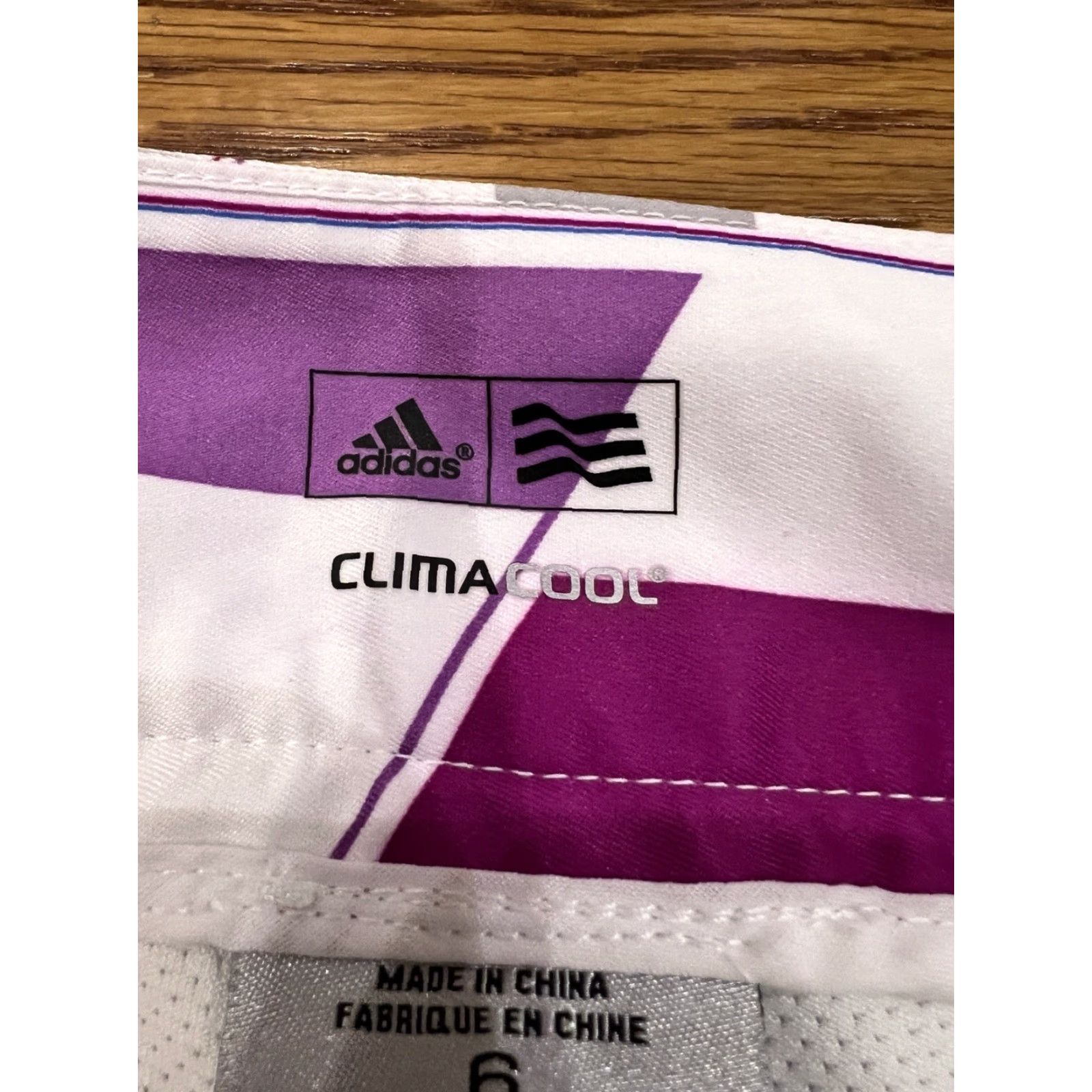 Adidas Adidas ClimaCool Skort Women Sz 6 Pockets Athletic Tennis Golf Hiking Knit Stretch Polyester Spandex Multicolor Geometric Pattern Size 28" / US 6 / IT 42 - 4 Thumbnail