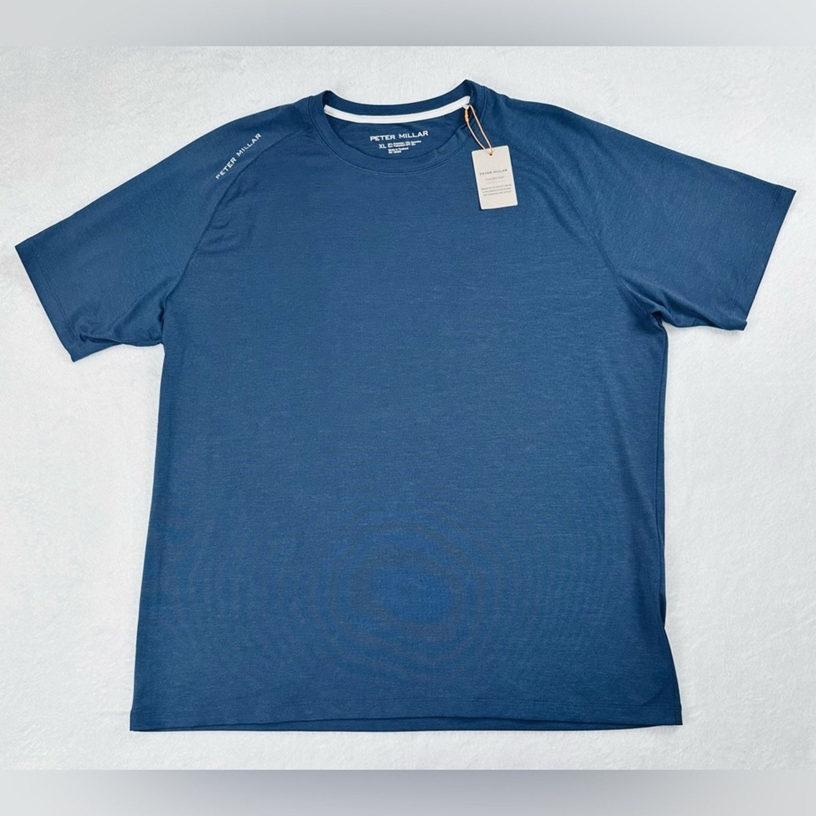 Peter Millar Mens XL Active Navy Blue Performance Golf Shirt