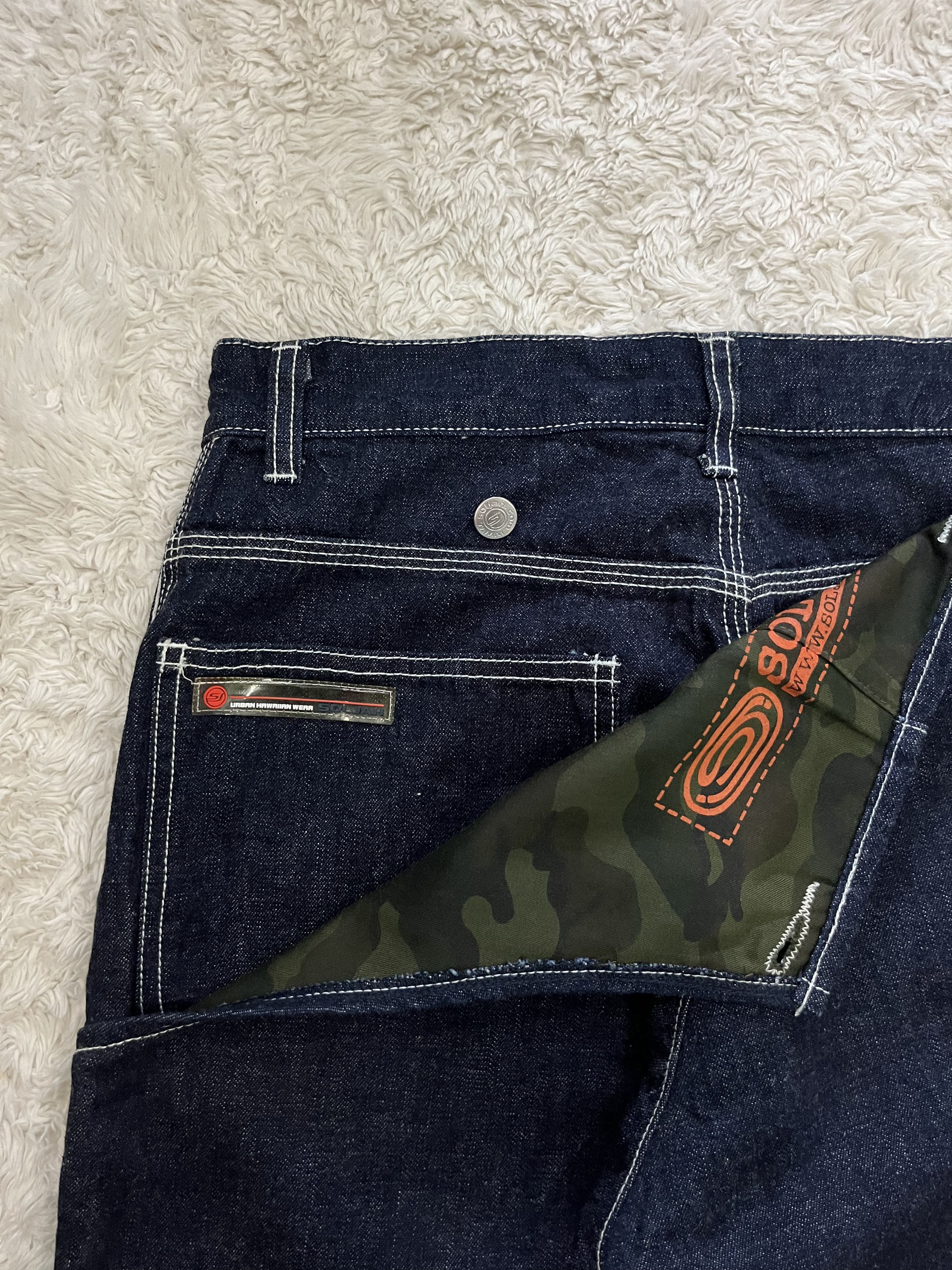 JNCO soljah 90's Y2K denim wide flare baggy jeans Size US 30 / EU 46 - 4 Thumbnail