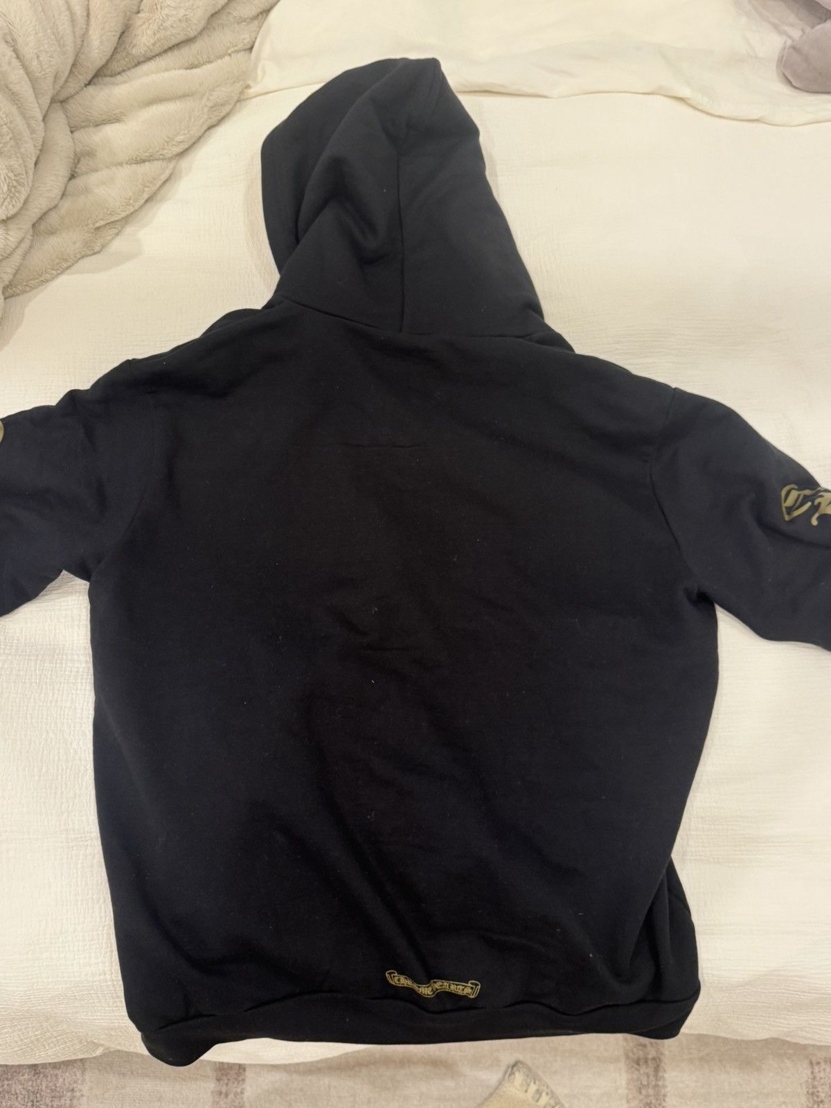 Chrome Hearts Chrome Hearts Black Zip Up Hoodie With Army Green Logo Size US L / EU 52-54 / 3 - 3 Thumbnail