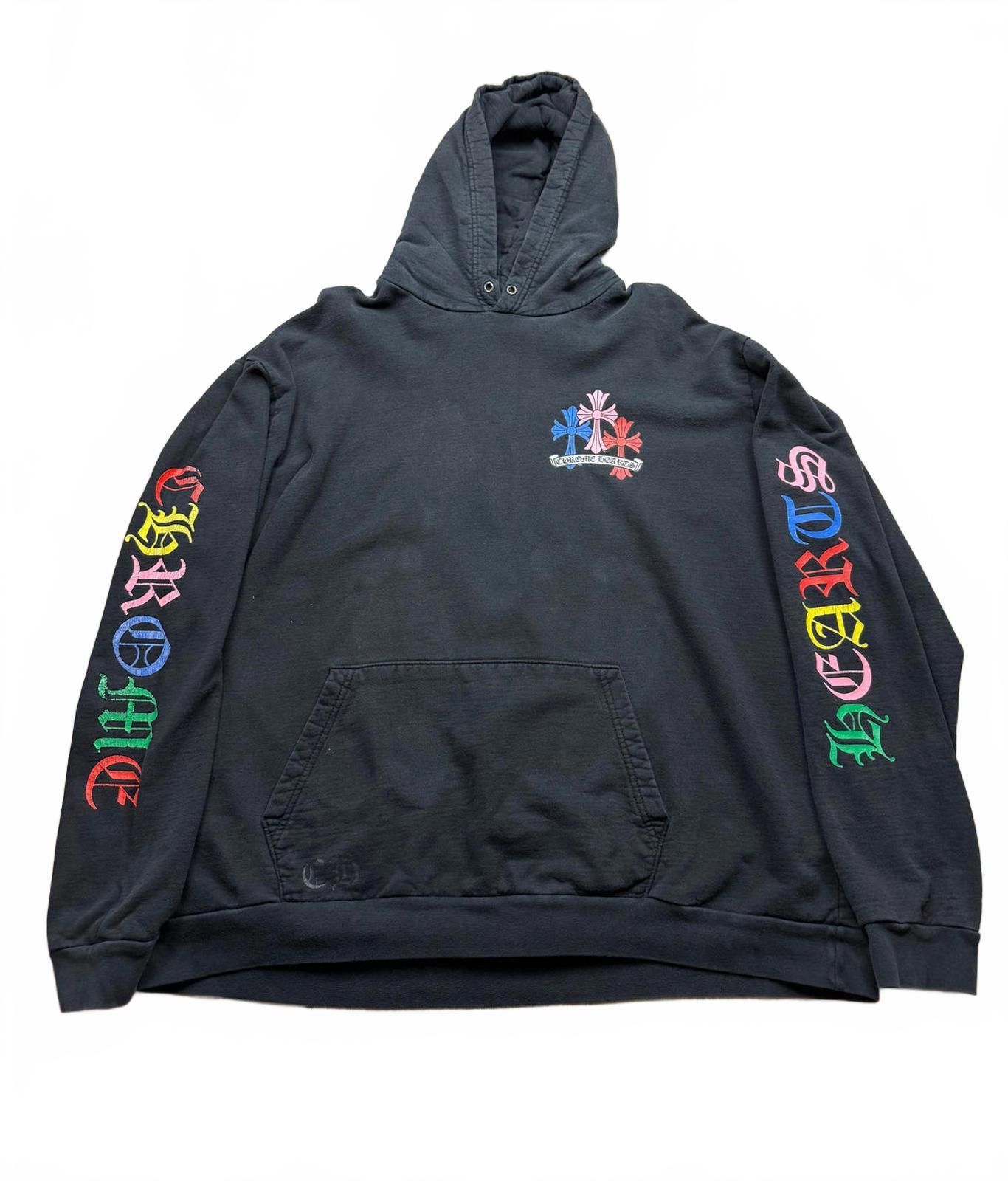 パーカー・フーディ Chrome Hearts Multi Color Cross Cemetery Zip Up Hoodie CHROME HEARTS Multi Color Cross Cemetery Zip Up Hoodie
