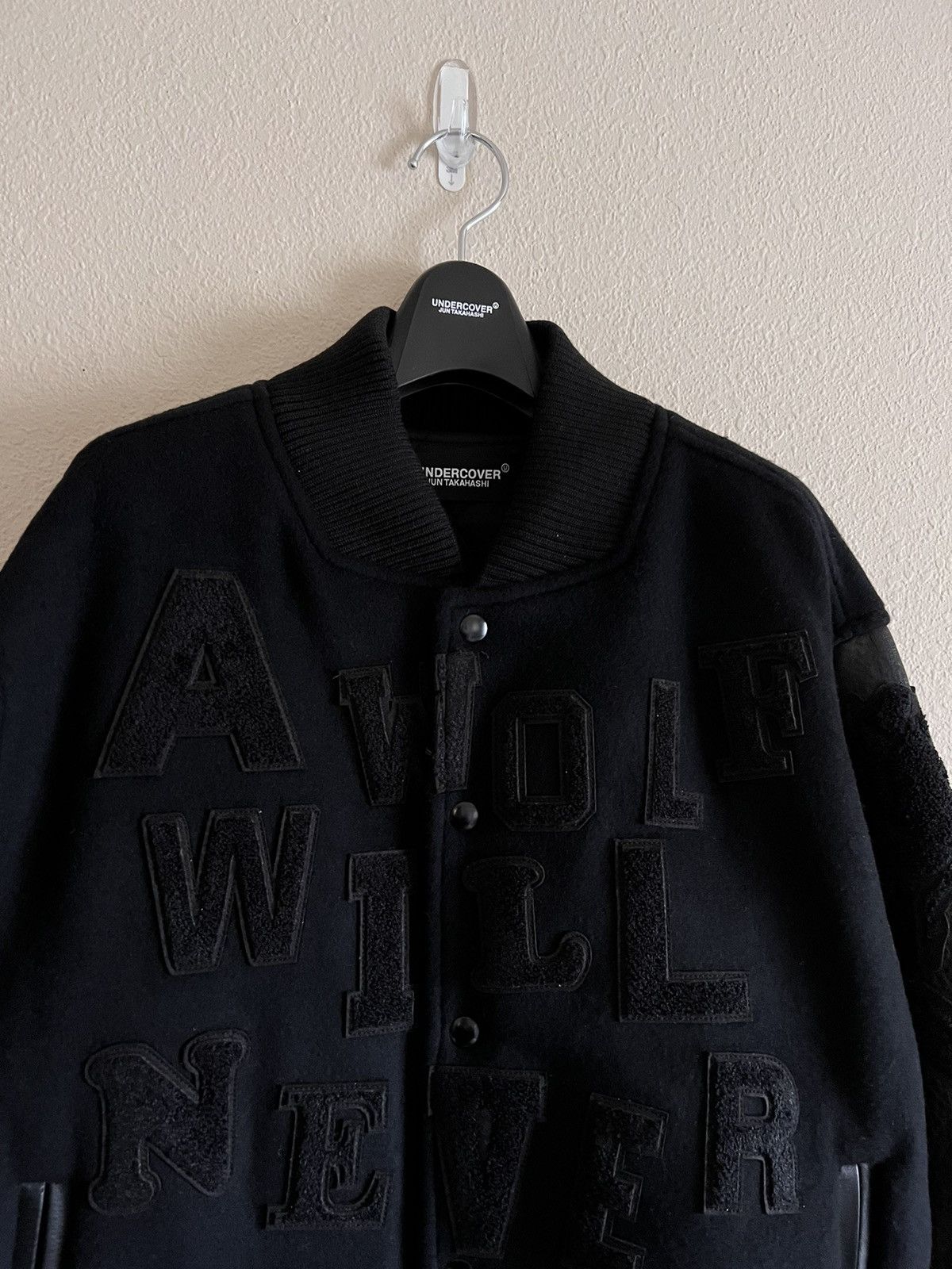 Undercover Undercover A Wolf Will Never Be A Pet Varsity Jacket Black Size US XL / EU 56 / 4 - 3 Thumbnail